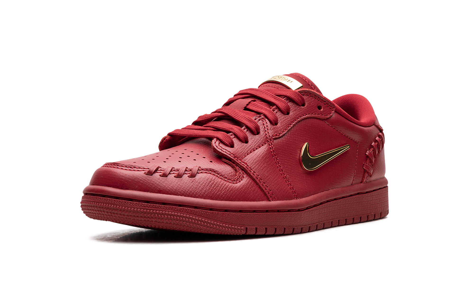 jordan 1 low method of make gym red metallic gold women s+FN5032-607+left diagnol single view