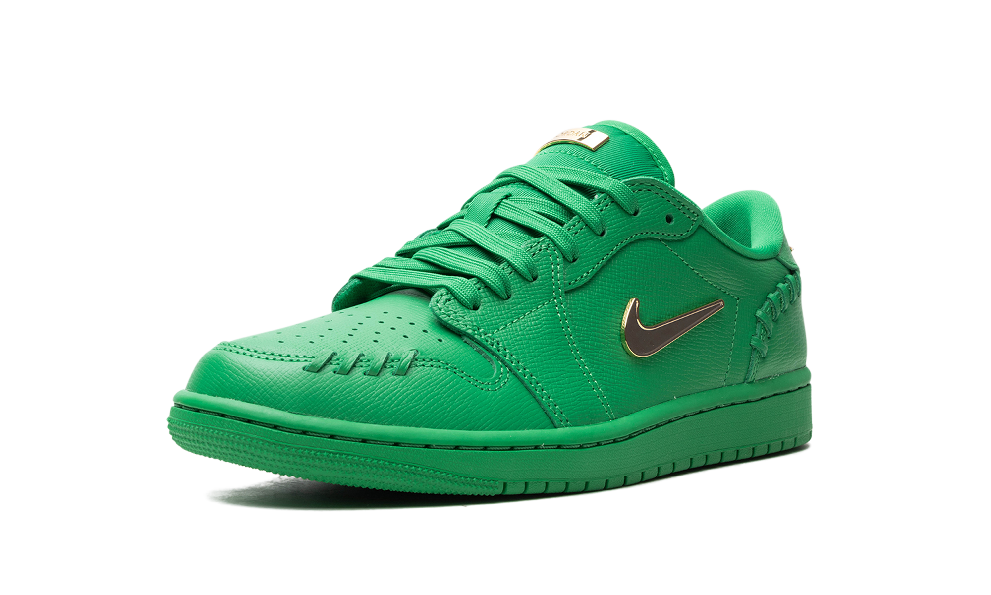 jordan 1 low method of make lucky green women s+FN5032-300+left diagnol single view