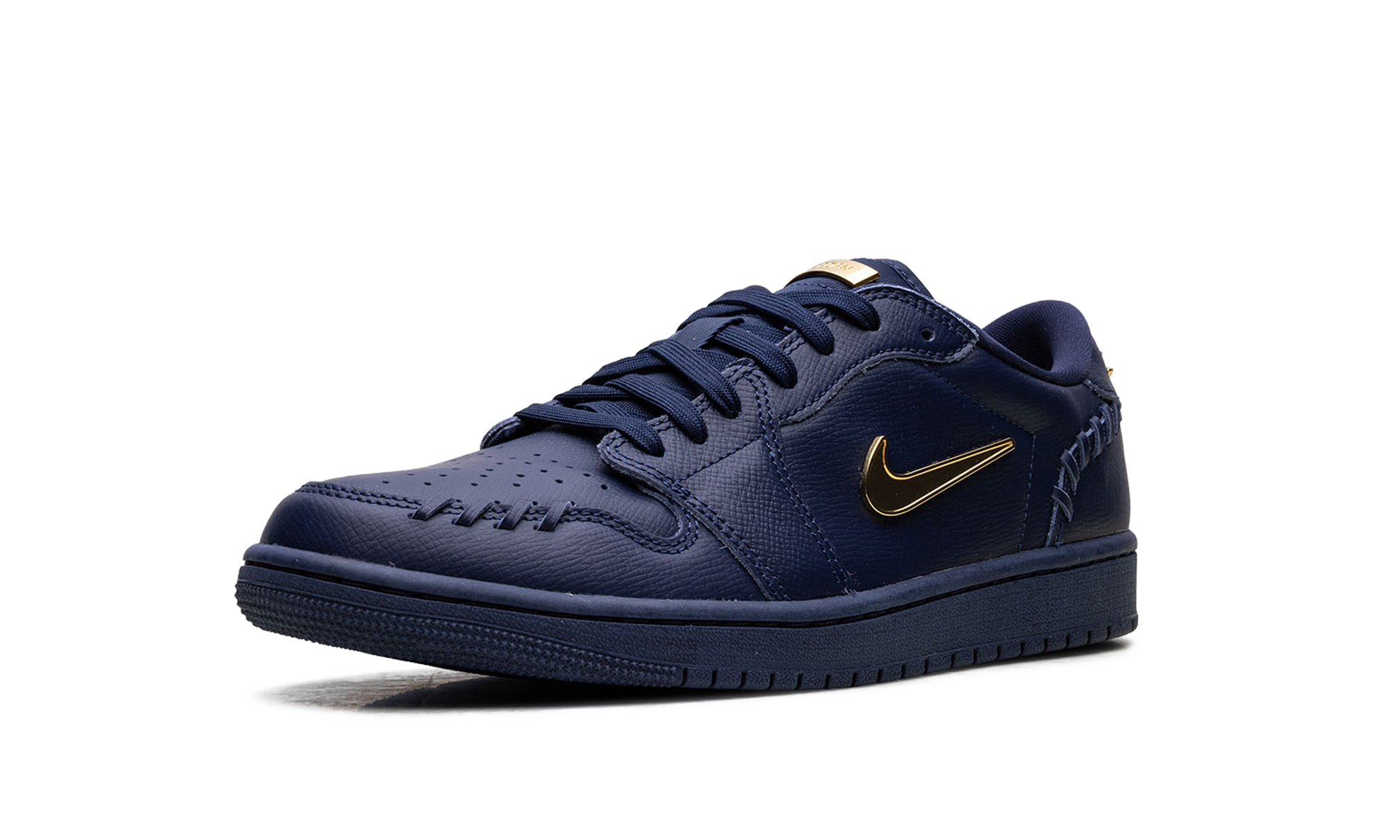 jordan 1 low method of make midnight navy metallic gold women s+FN5032-400+left diagnol single view