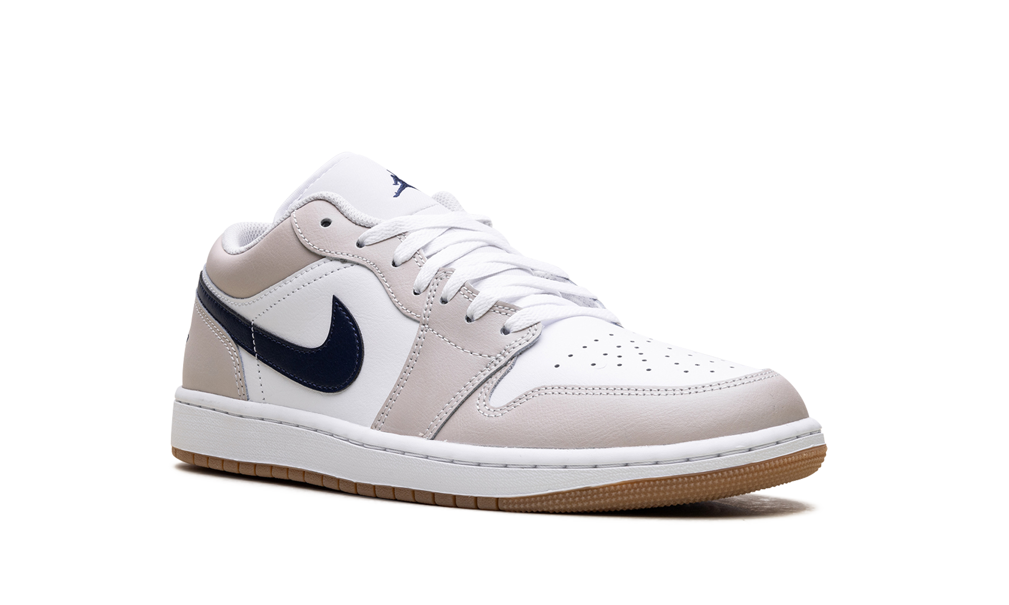 jordan 1 low midnight navy neutral grey+553558-146+diagnol right view