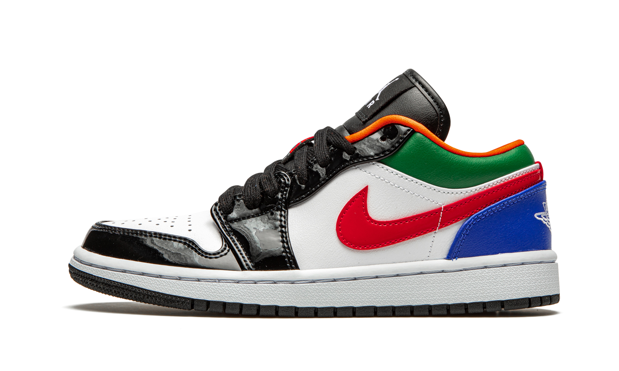 jordan 1 low multi color black toe women s+CZ4776-101+diagnol right view 1