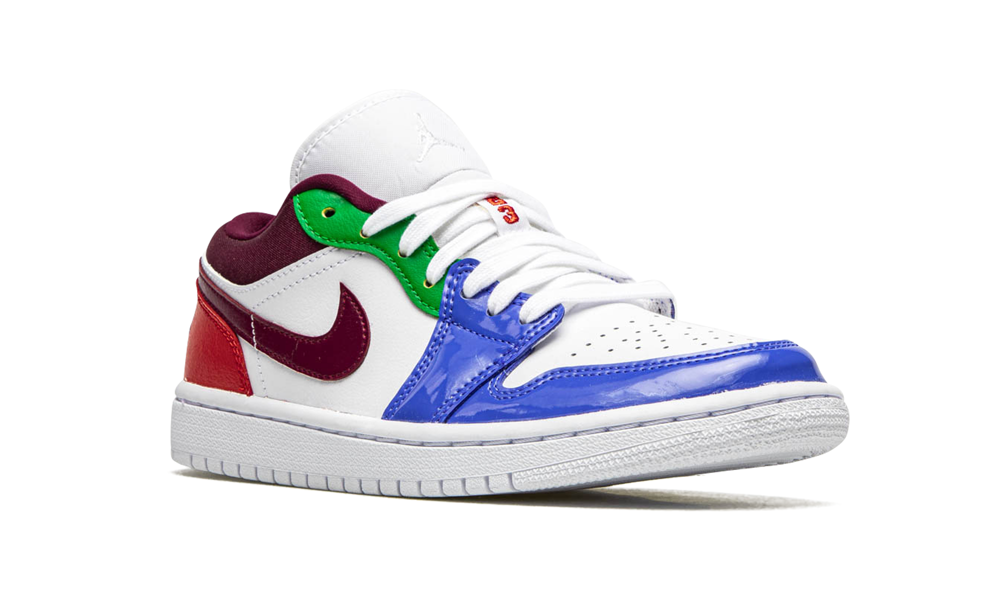jordan 1 low multi color women s+DB5455-100+diagnol right view