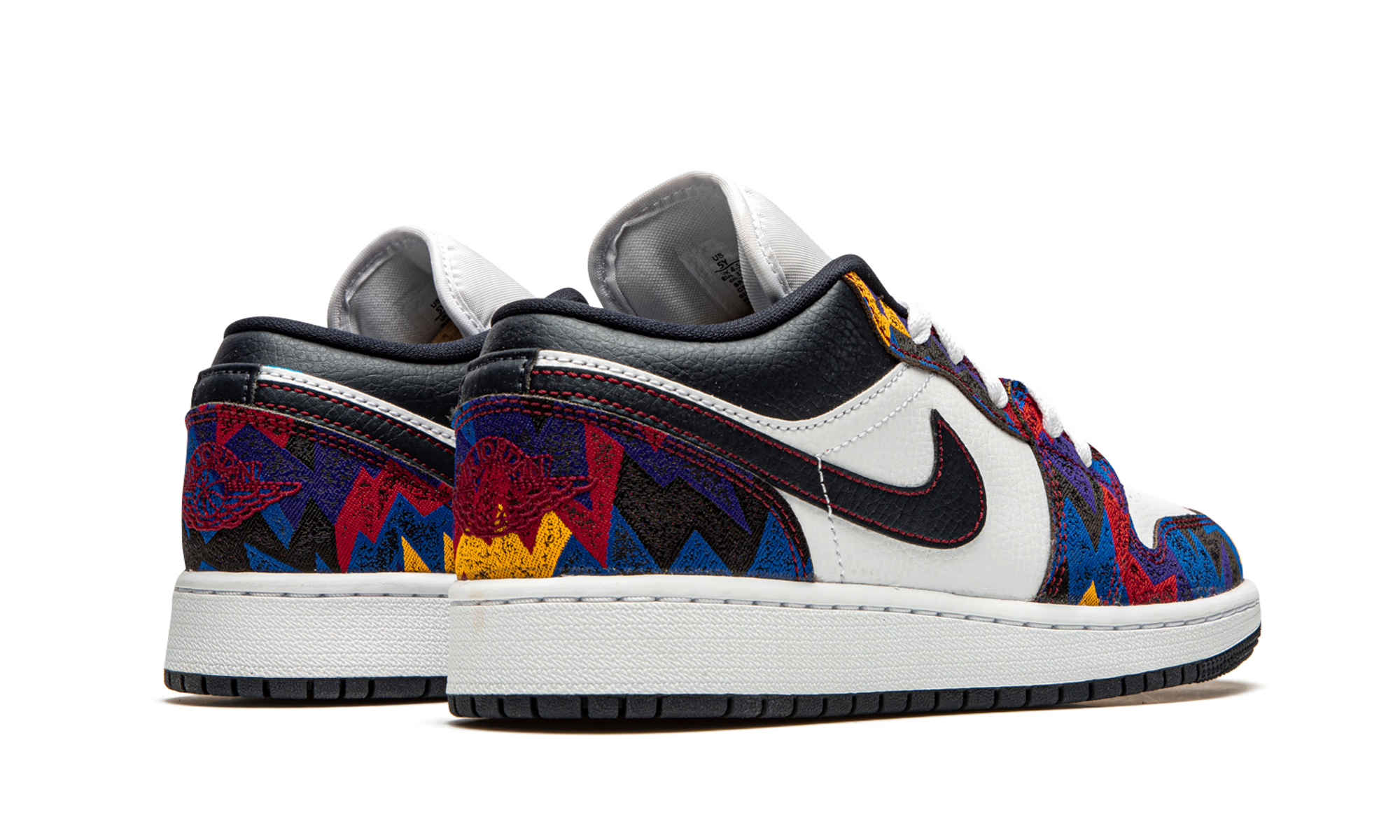 jordan 1 low nothing but net gs+CZ8657-100+diagnol right behind view
