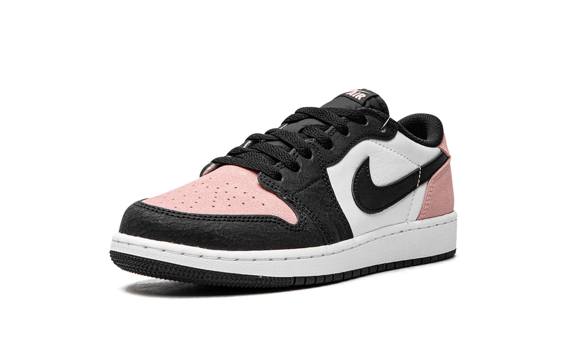 jordan 1 low og bleached coral gs+CZ0858-061+left diagnol single view