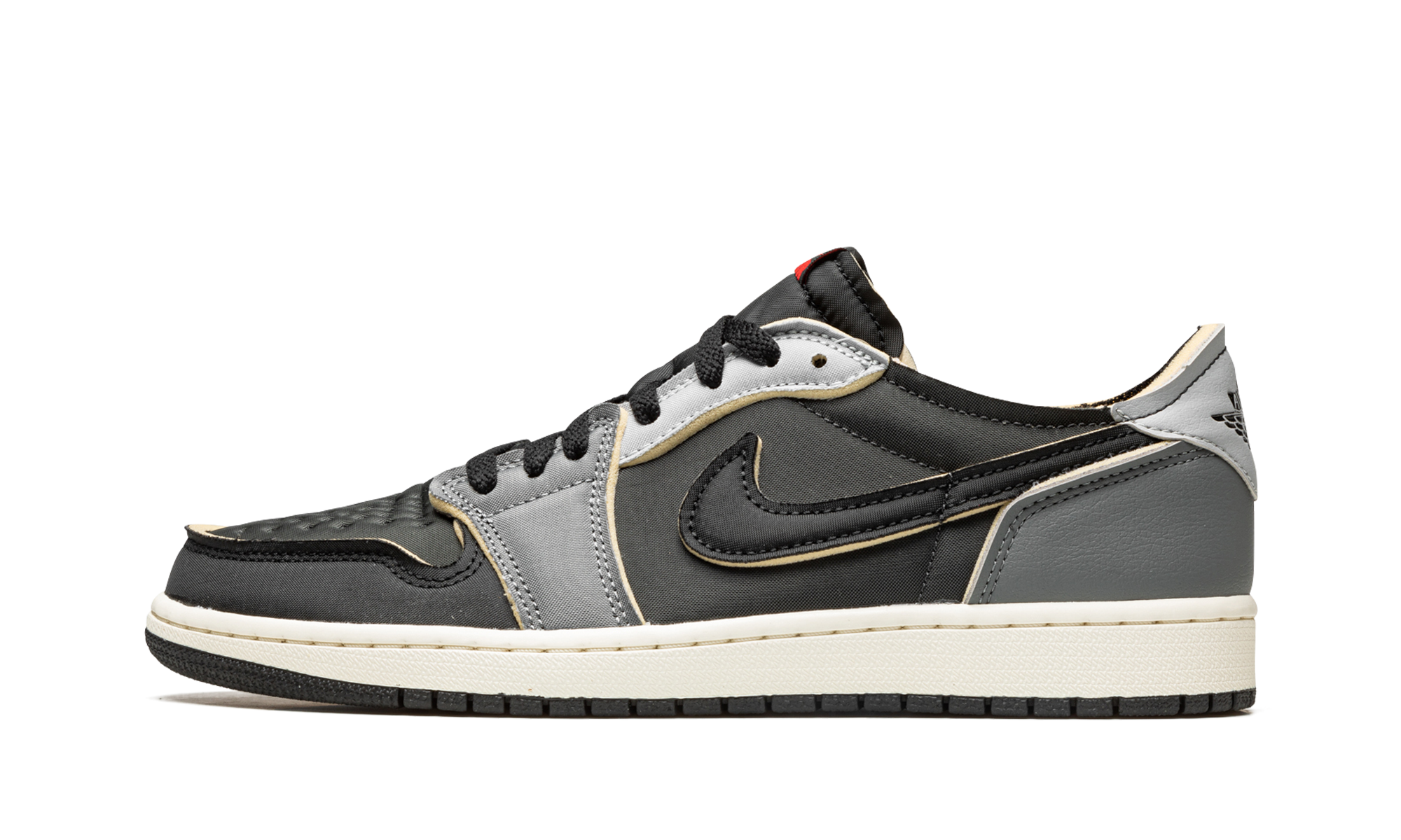 jordan 1 low og ex black smoke grey+DV0982-006+diagnol right view 1