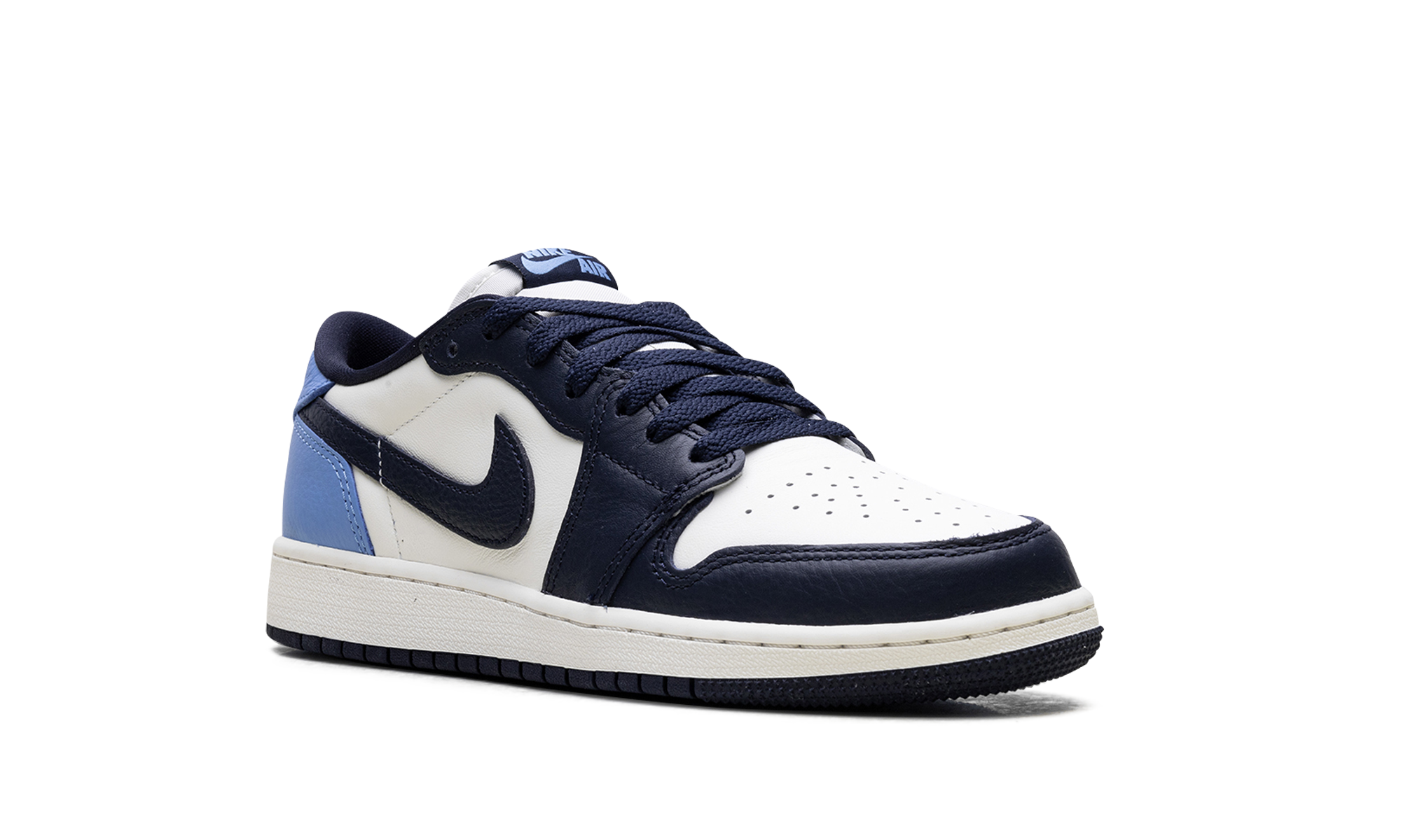 jordan 1 low og obsidian unc gs+CZ0858-400+diagnol right view