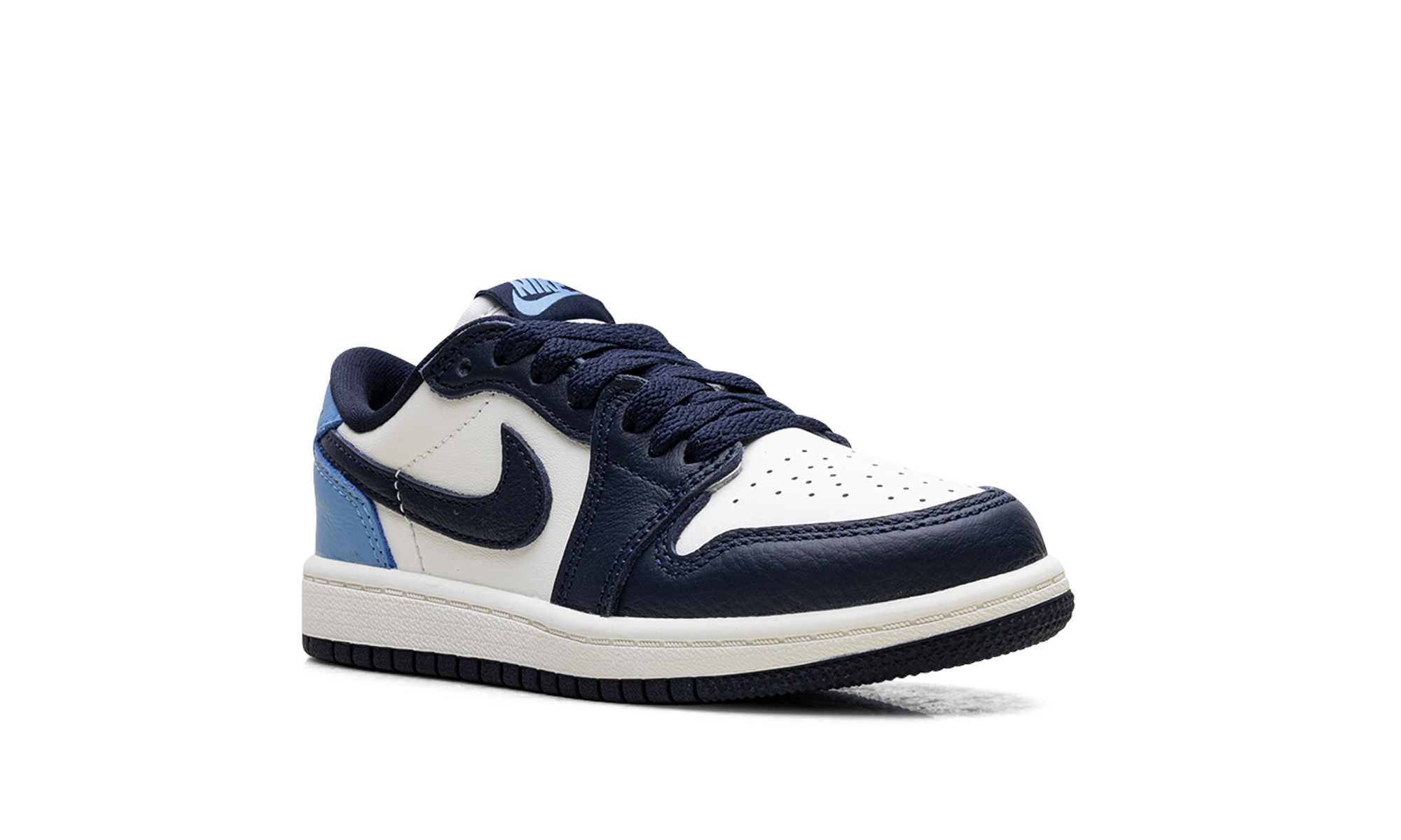 jordan 1 low og obsidian unc ps+FQ5436-400+diagnol right view