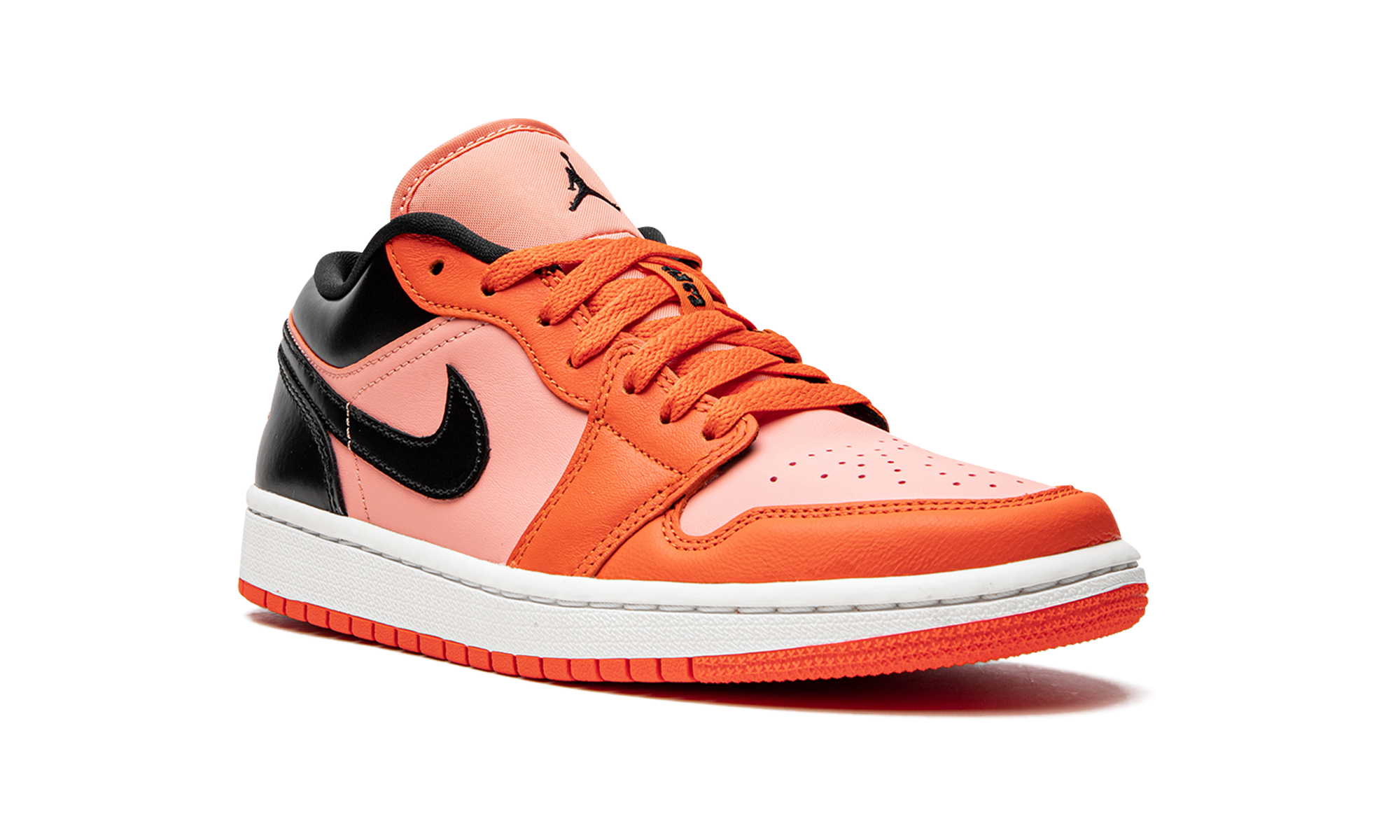 jordan 1 low orange black women s+DM3379-600+diagnol right view