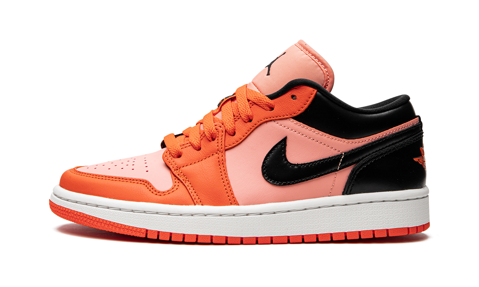 jordan 1 low orange black women s+DM3379-600+diagnol right view 1