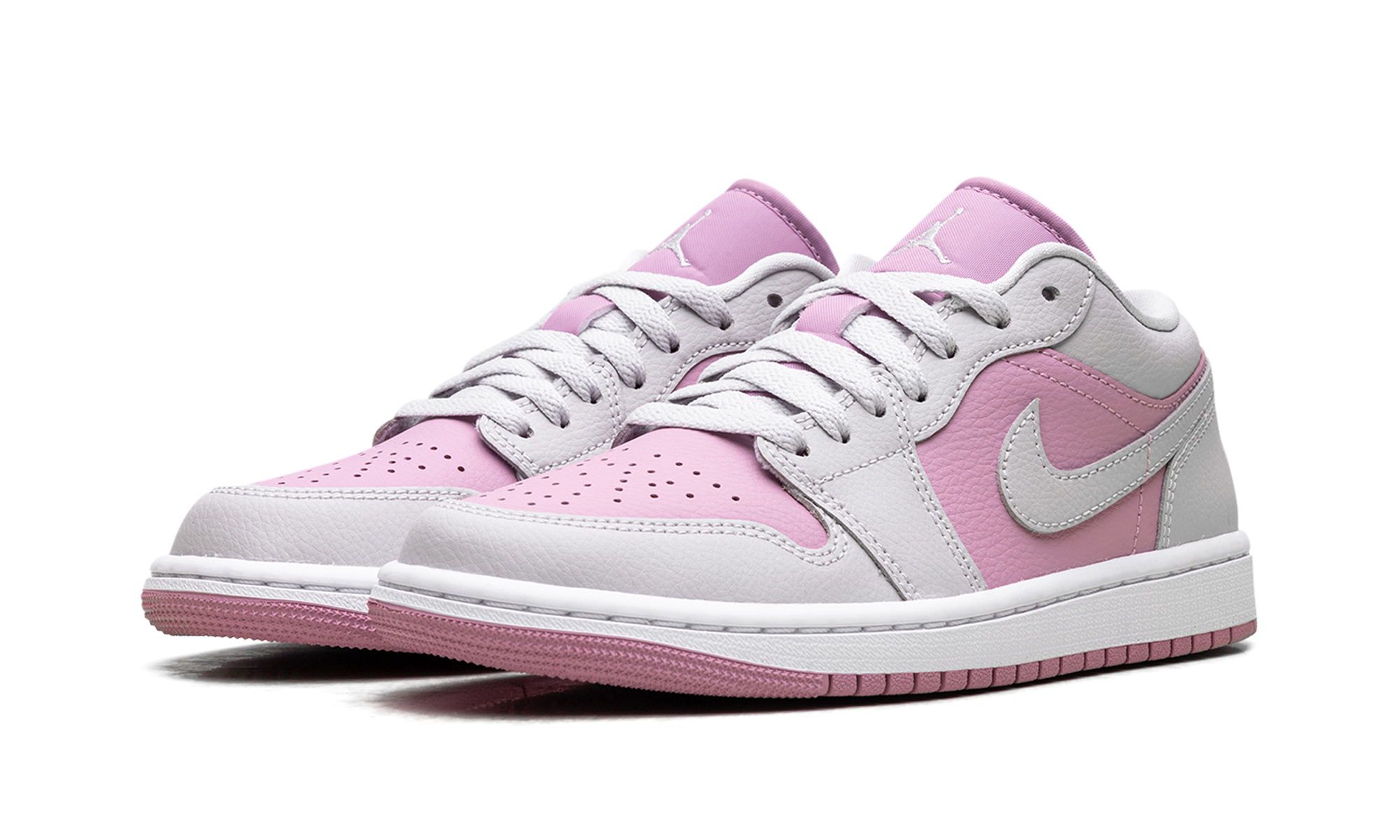 jordan 1 low orchid neutral grey women s+DC0774-510+diagnol left view