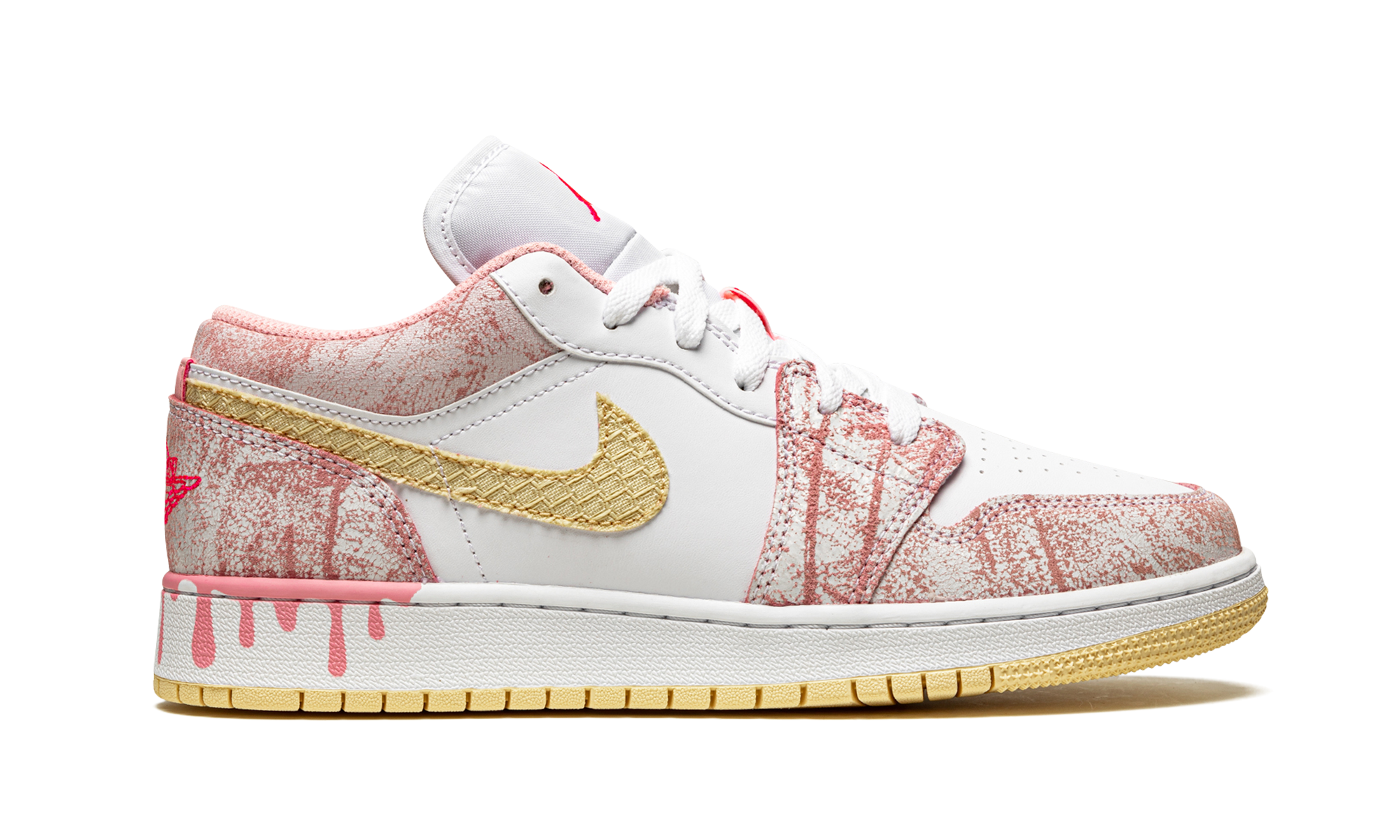 jordan 1 low paint drip gs+CW7104-601+right view