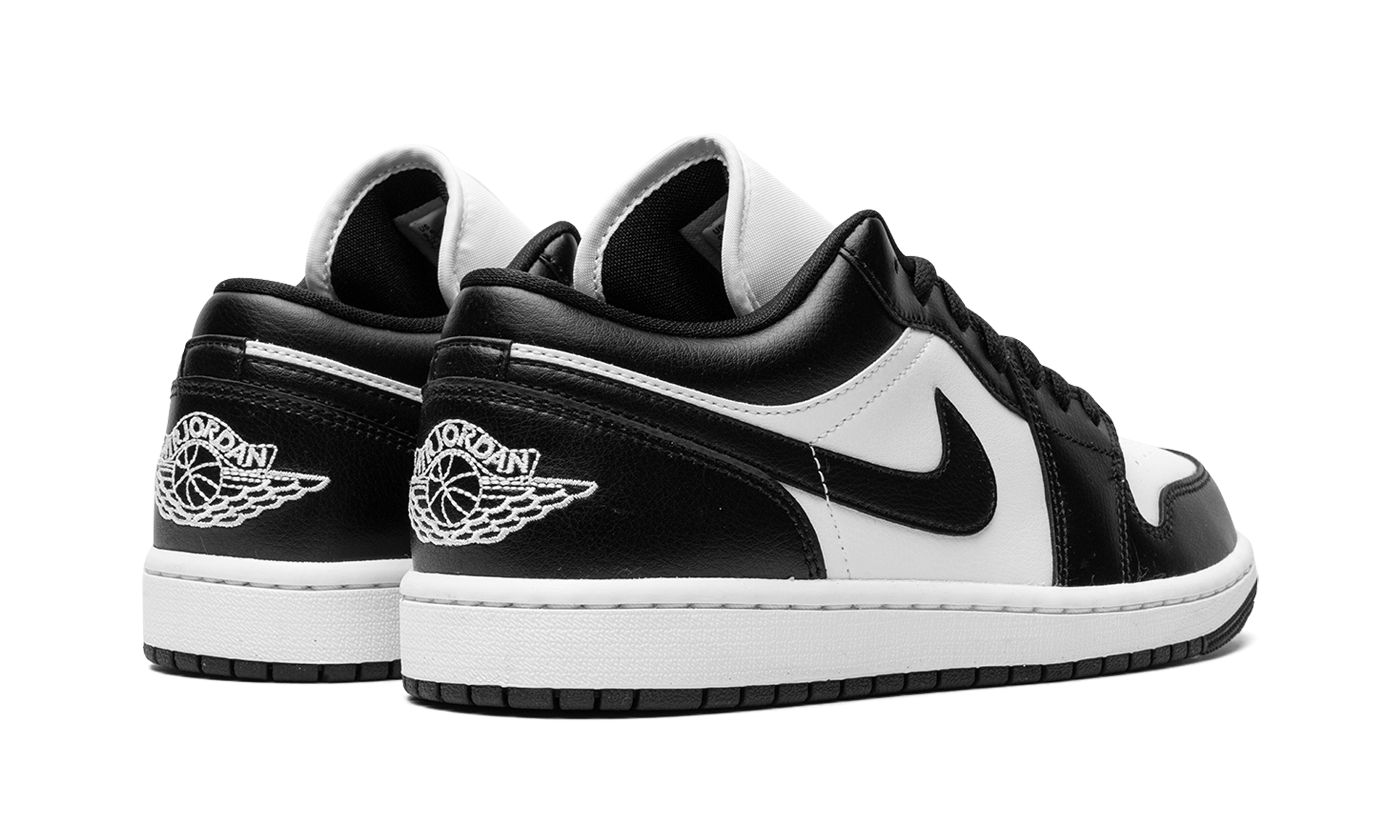 jordan 1 low panda 2023 women s+DC0774-101+diagnol right behind view
