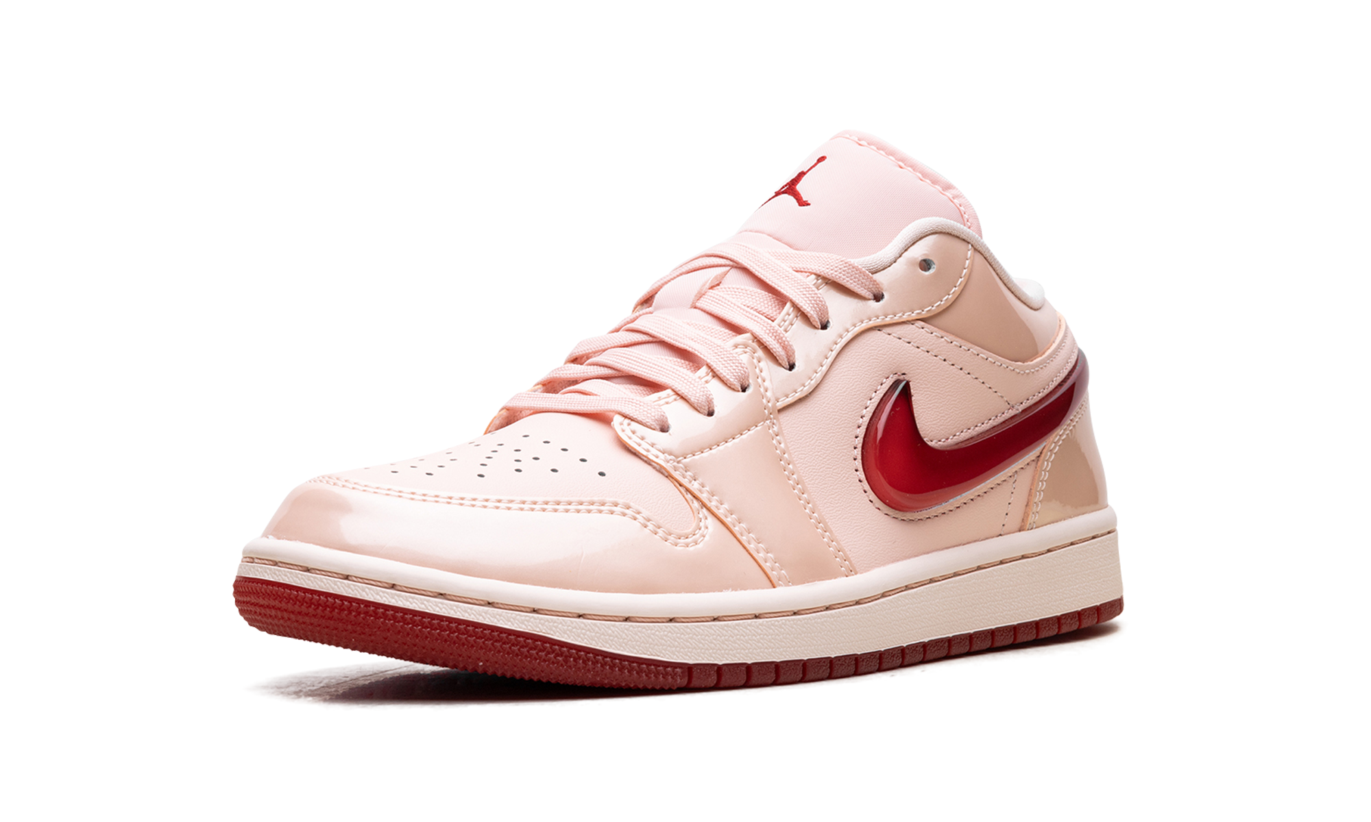 jordan 1 low patent valentine s day women s+HF3174-600+left diagnol single view