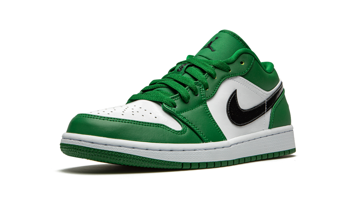 jordan 1 low pine green+553558-301+left diagnol single view