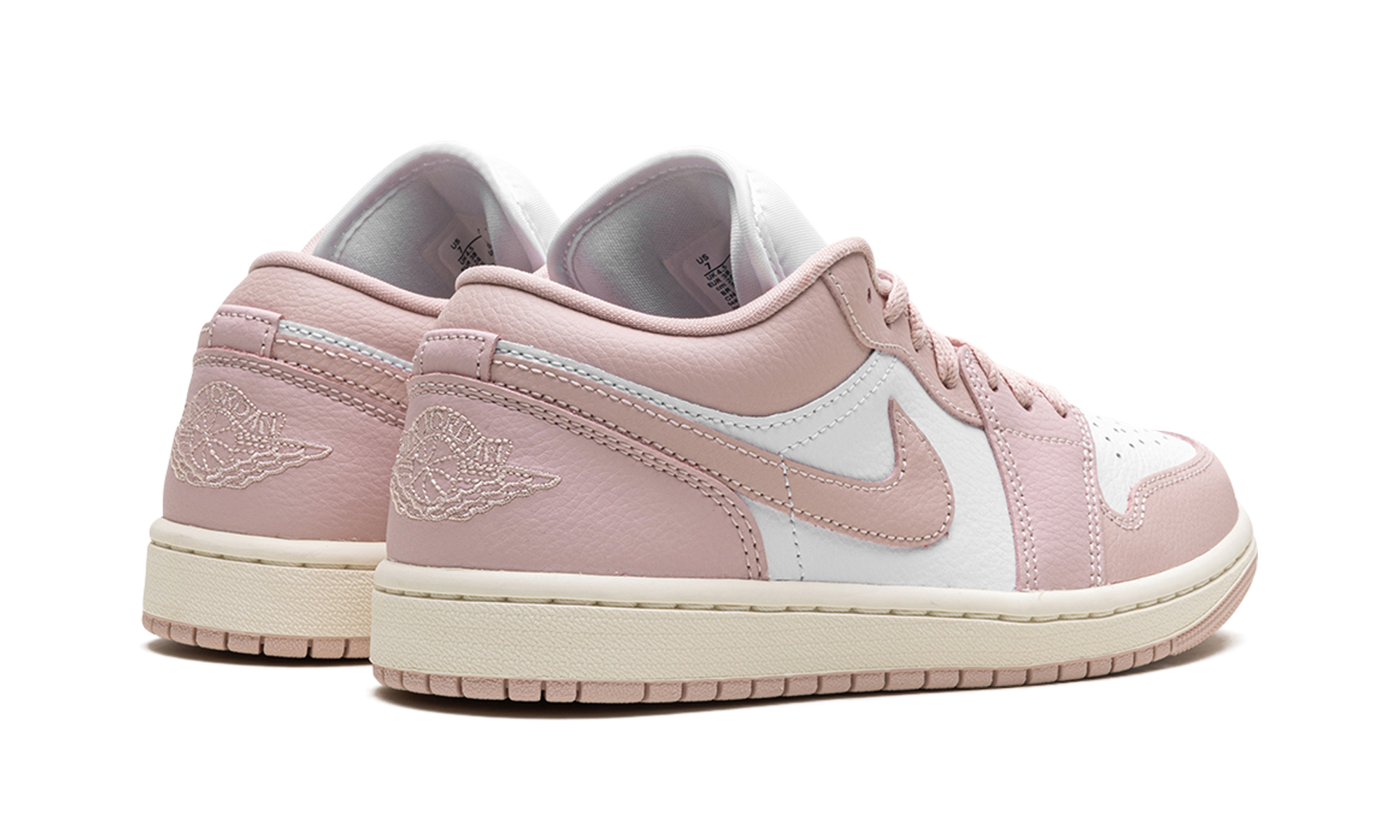 jordan 1 low pink oxford women s+DC0774-162+diagnol right behind view