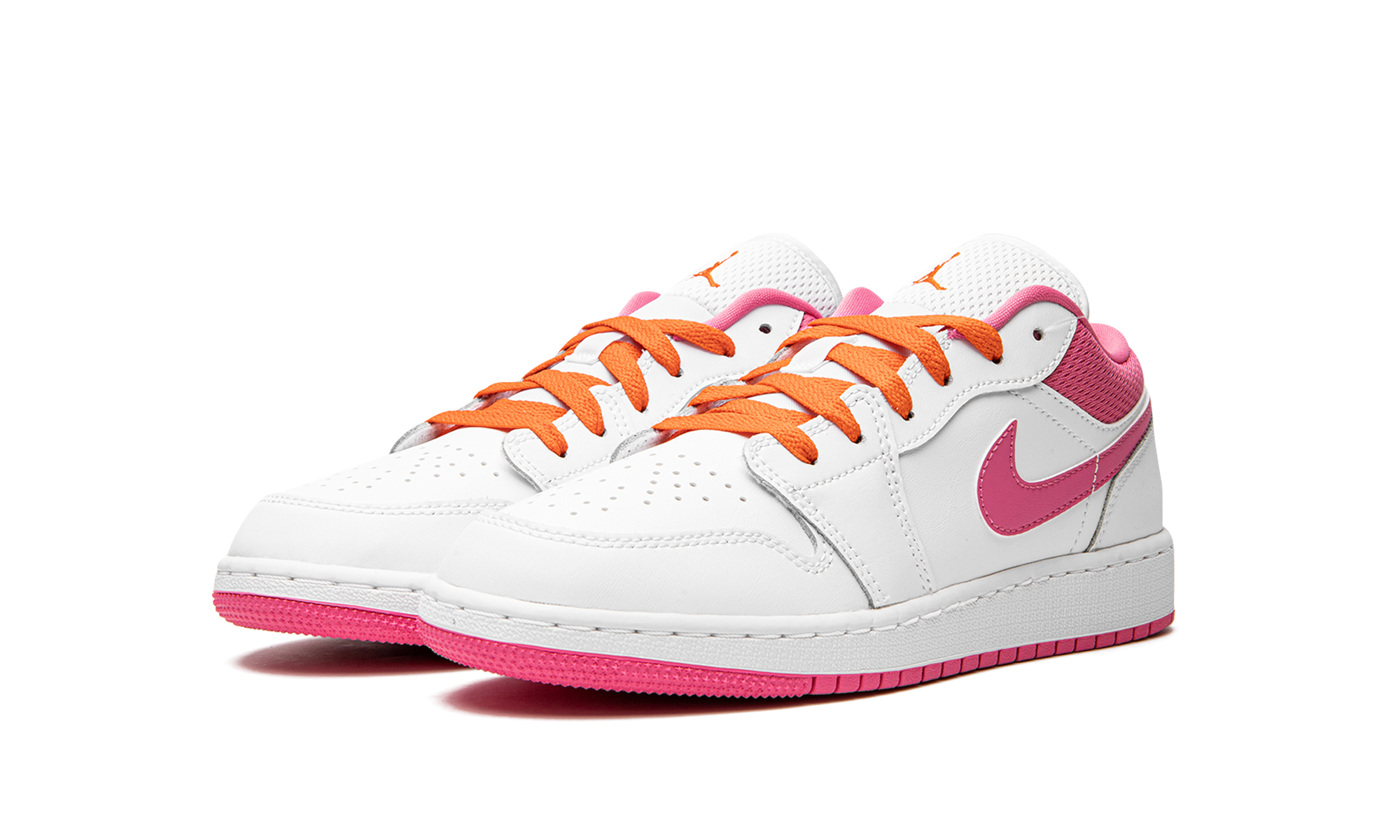 jordan 1 low pinksicle orange gs+DR9498-168+diagnol left view