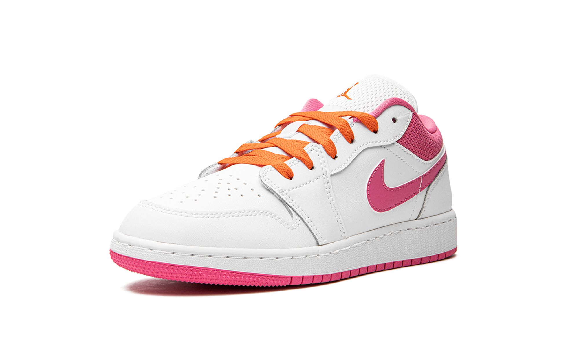 jordan 1 low pinksicle orange gs+DR9498-168+left diagnol single view