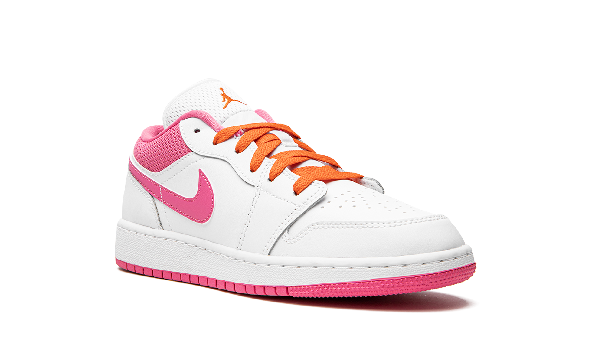 jordan 1 low pinksicle orange gs+DR9498-168+diagnol right view