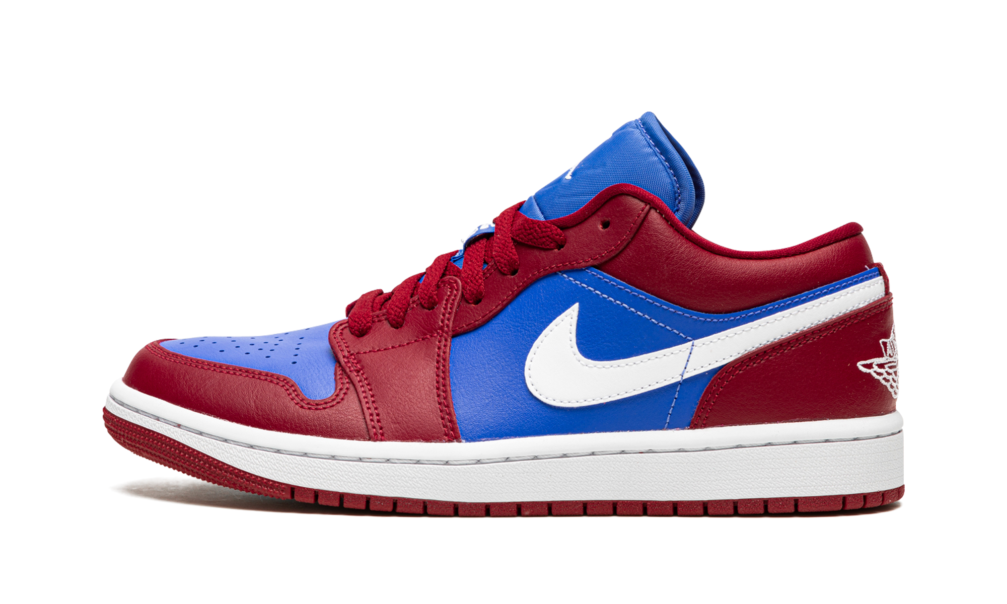 jordan 1 low pomegranate medium blue women s+DC0774-604+diagnol right view 1