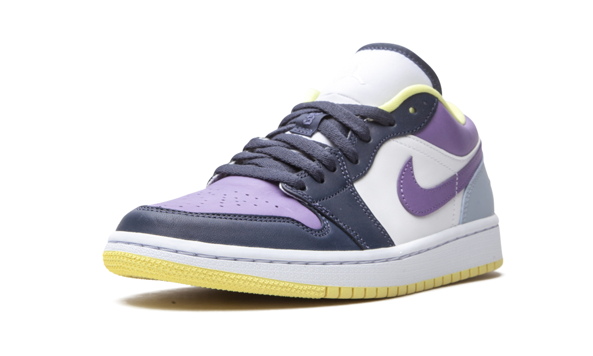 jordan 1 low purple magenta women s+DJ4342-400+left diagnol single view