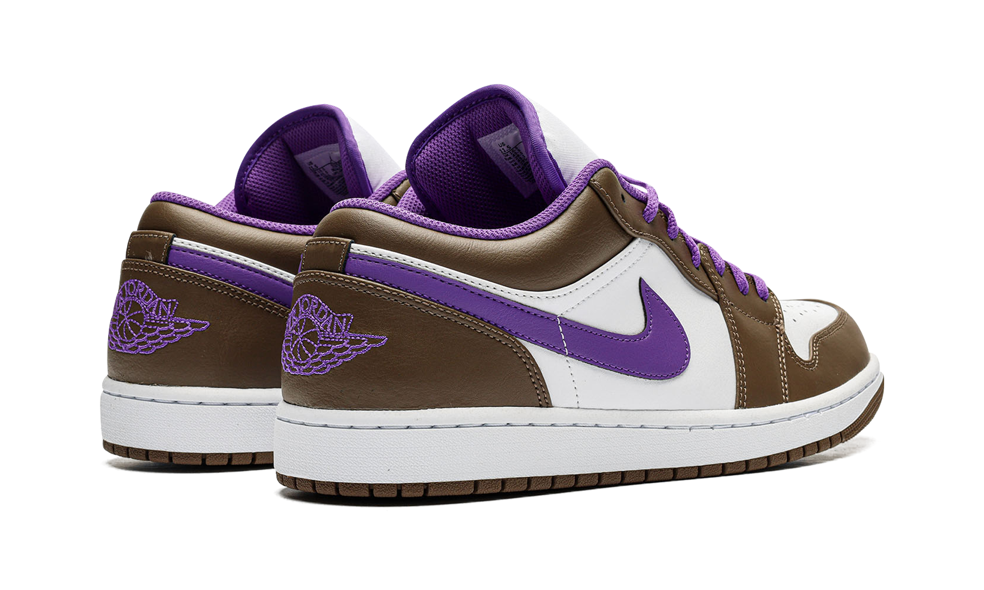 jordan 1 low purple mocha+553558-215+diagnol right behind view