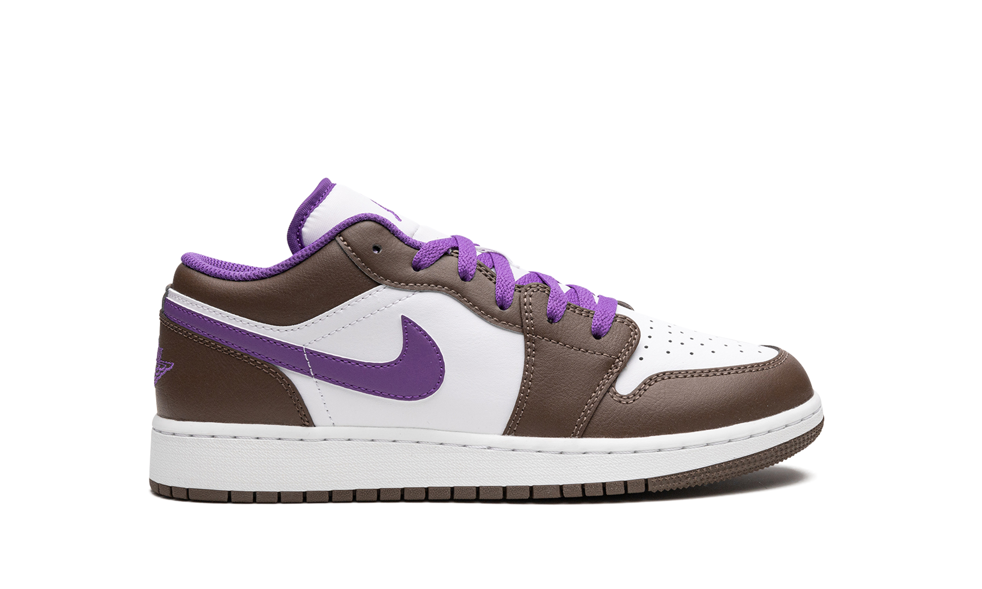 jordan 1 low purple mocha gs+553560-215+right view