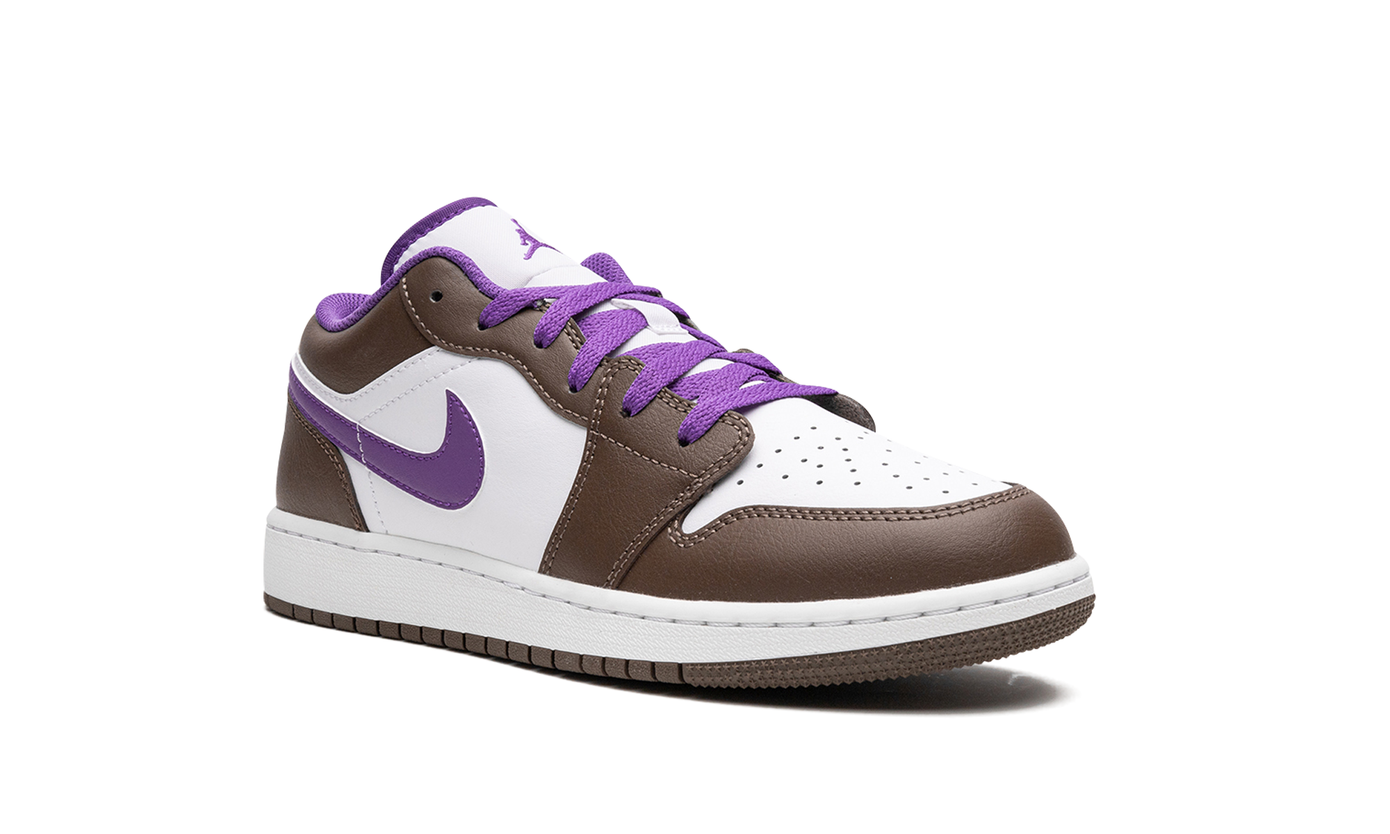 jordan 1 low purple mocha gs+553560-215+diagnol right view