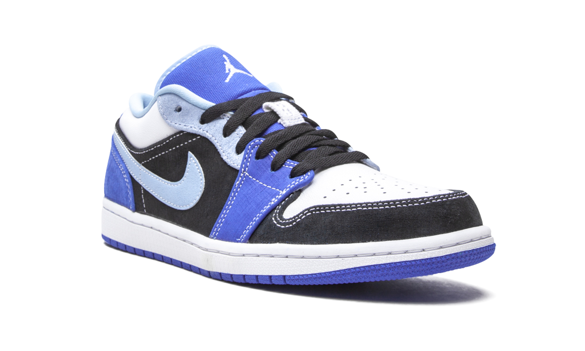 jordan 1 low racer blue white+DH0206-400+diagnol right view