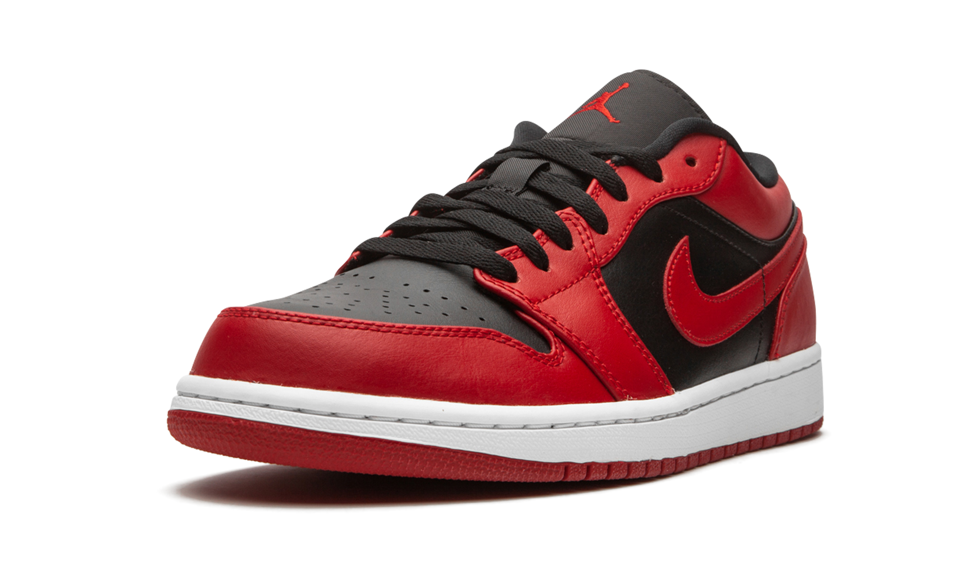 jordan 1 low reverse bred+553558-606+left diagnol single view