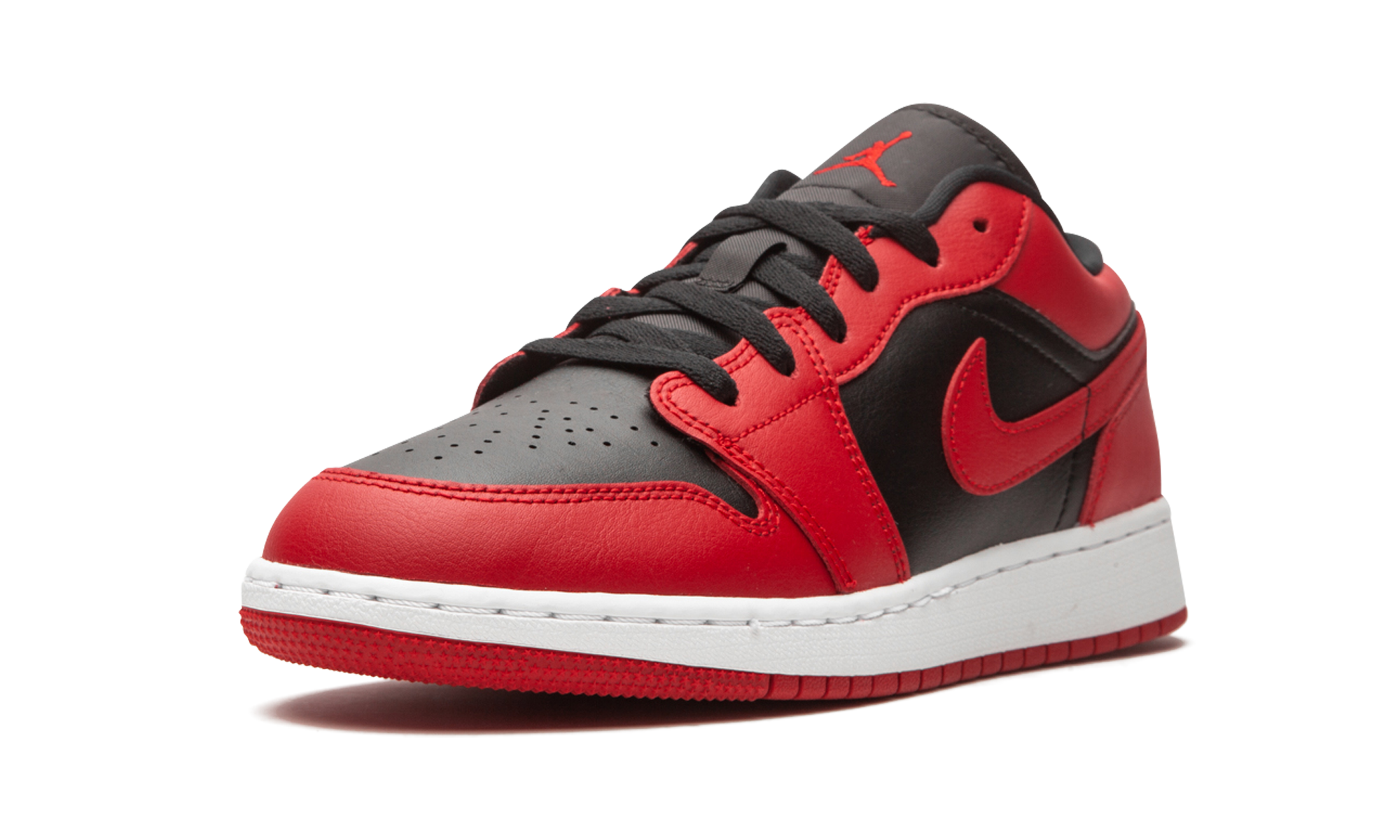 jordan 1 low reverse bred gs+553560-606+left diagnol single view