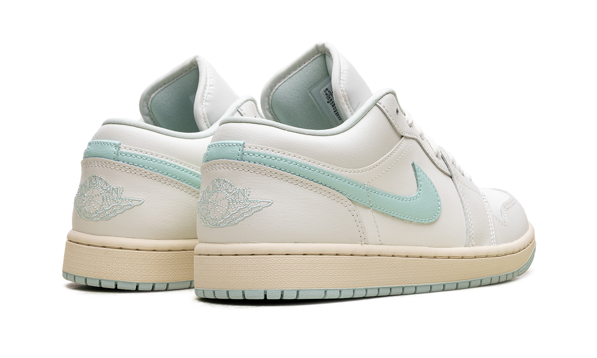 jordan 1 low sail igloo women s+DC0774-134+diagnol right behind view
