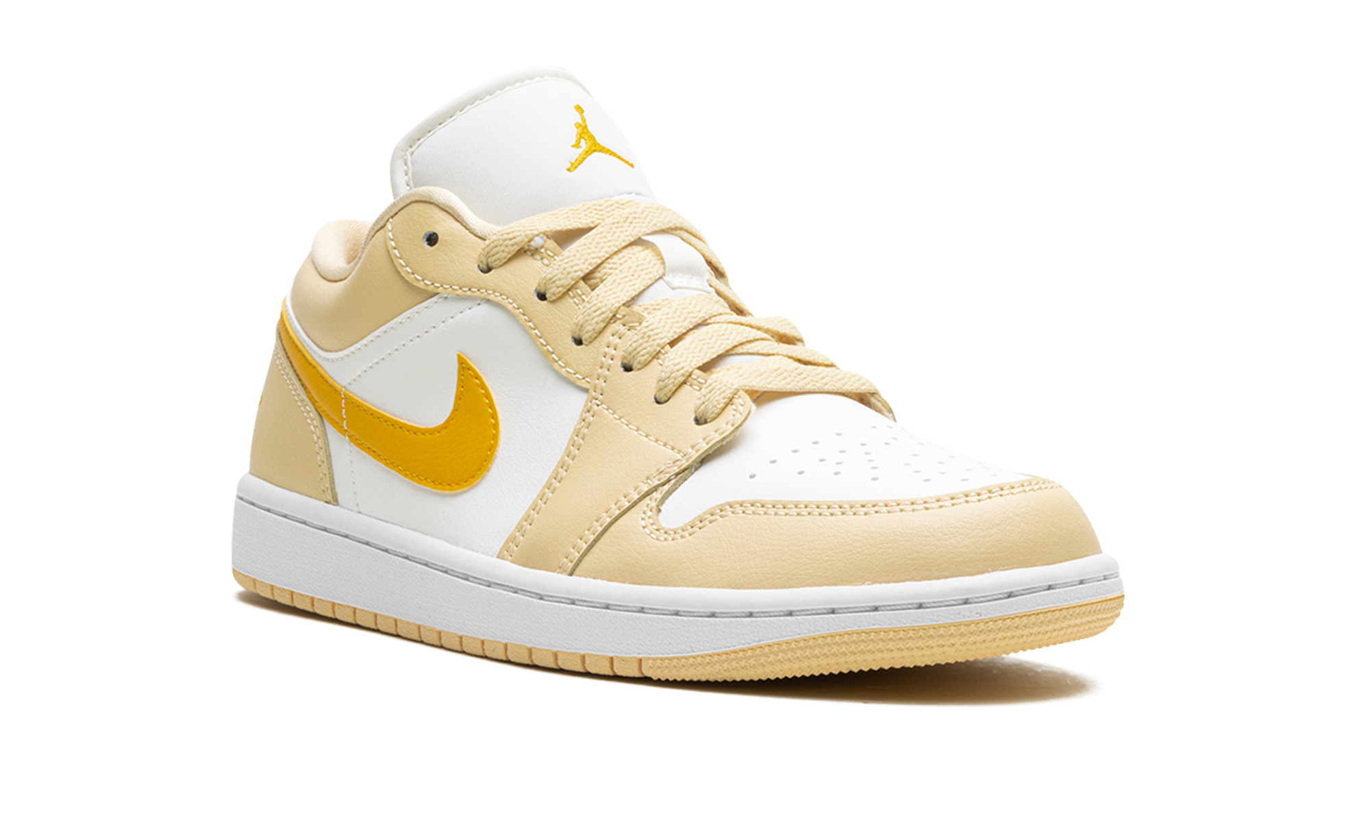 jordan 1 low sail yellow ochre women s+DC0774-170+diagnol right view