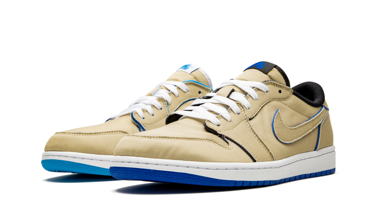 jordan 1 low sb qs lance mountain desert ore+CJ7891-200+diagnol left view
