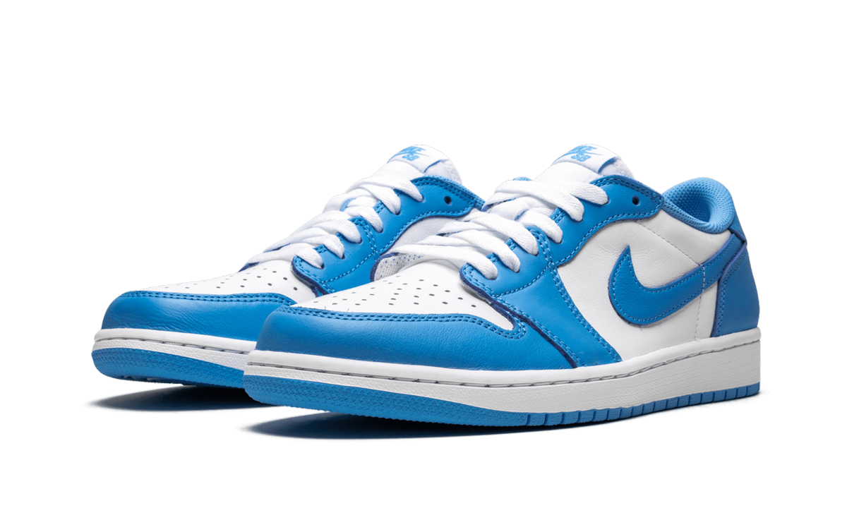 jordan 1 low sb unc+CJ7891-401+diagnol left view