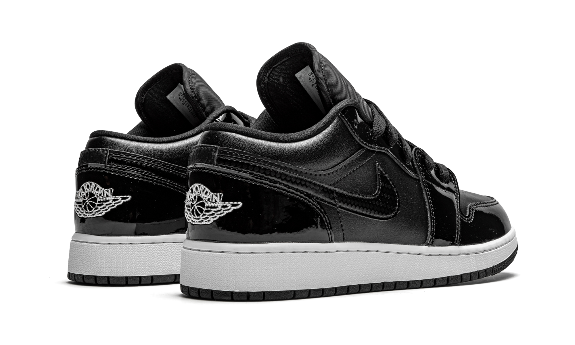 jordan 1 low se all star 2021 gs+DD2191-001+diagnol right behind view