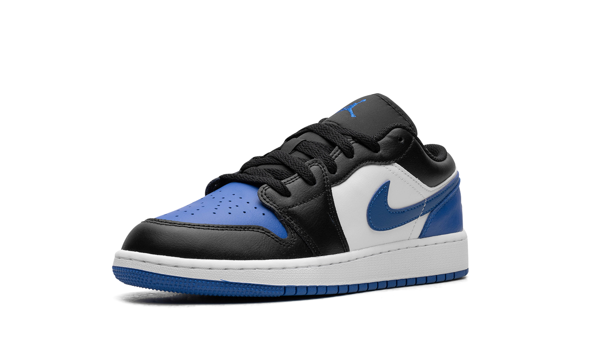 jordan 1 low se alternate royal toe gs+553560-140+left diagnol single view