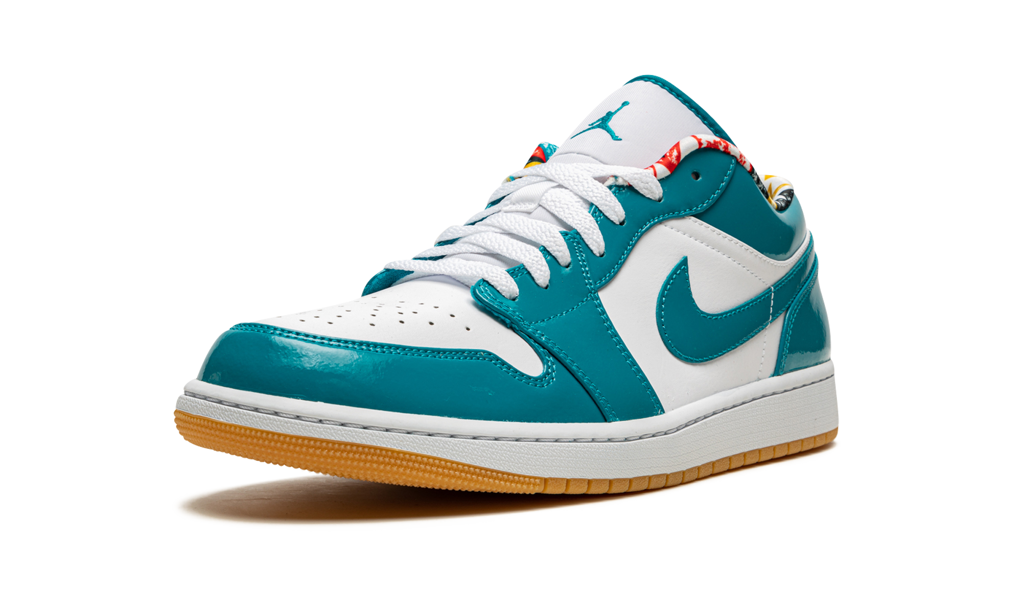 jordan 1 low se barcelona cyber teal+DC6991-400+left diagnol single view
