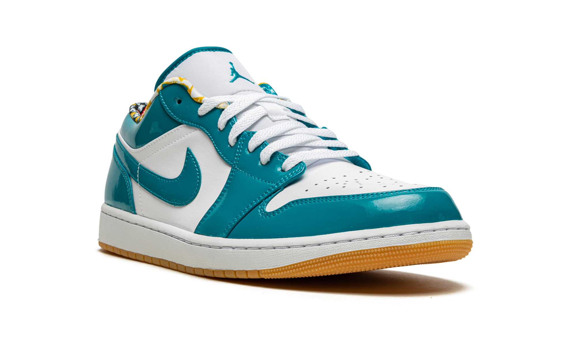 jordan 1 low se barcelona cyber teal+DC6991-400+diagnol right view