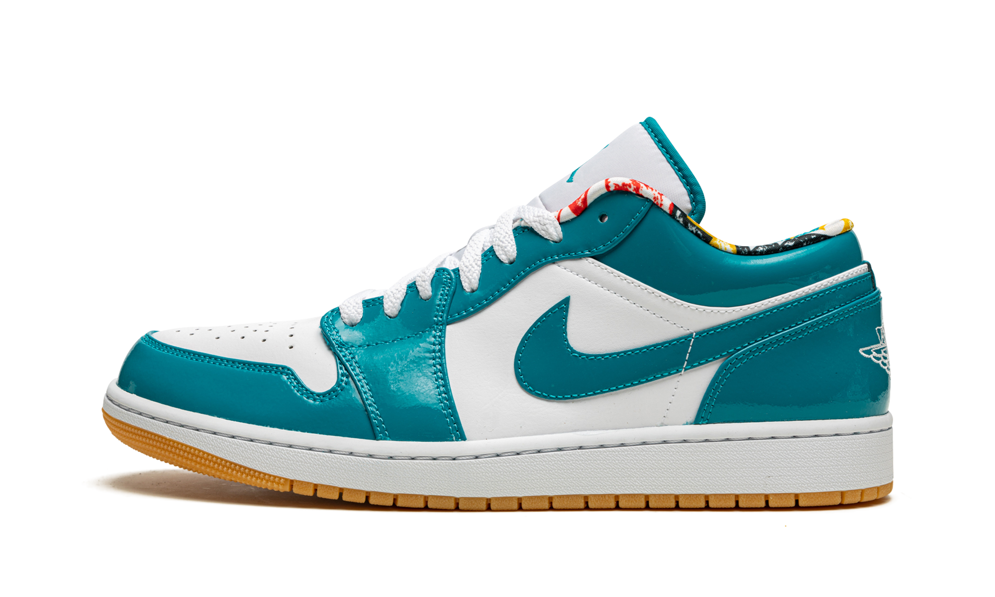 jordan 1 low se barcelona cyber teal+DC6991-400+diagnol right view 1