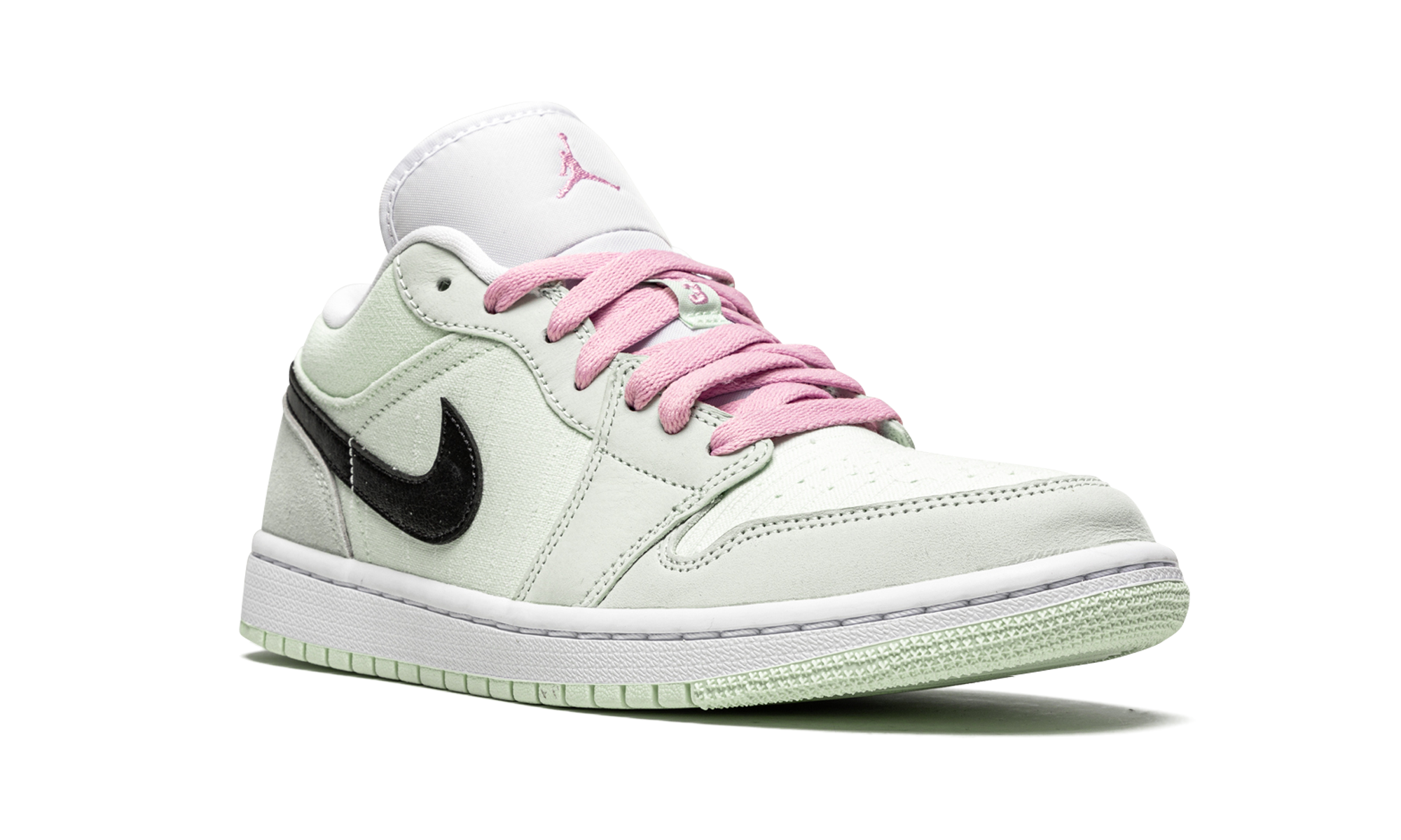 jordan 1 low se barely green women s+CZ0776-300+diagnol right view
