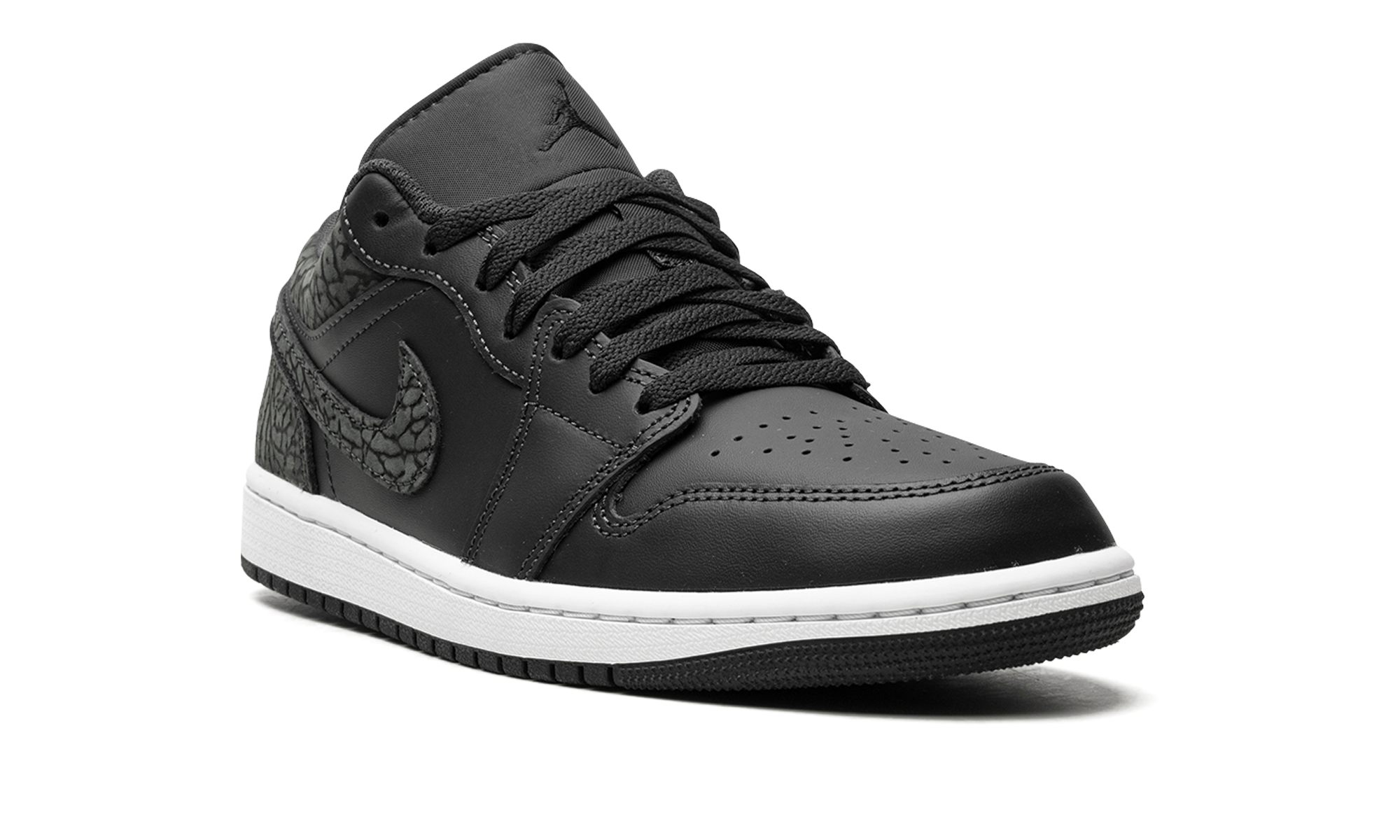 jordan 1 low se black elephant+FB9907-001+diagnol right view