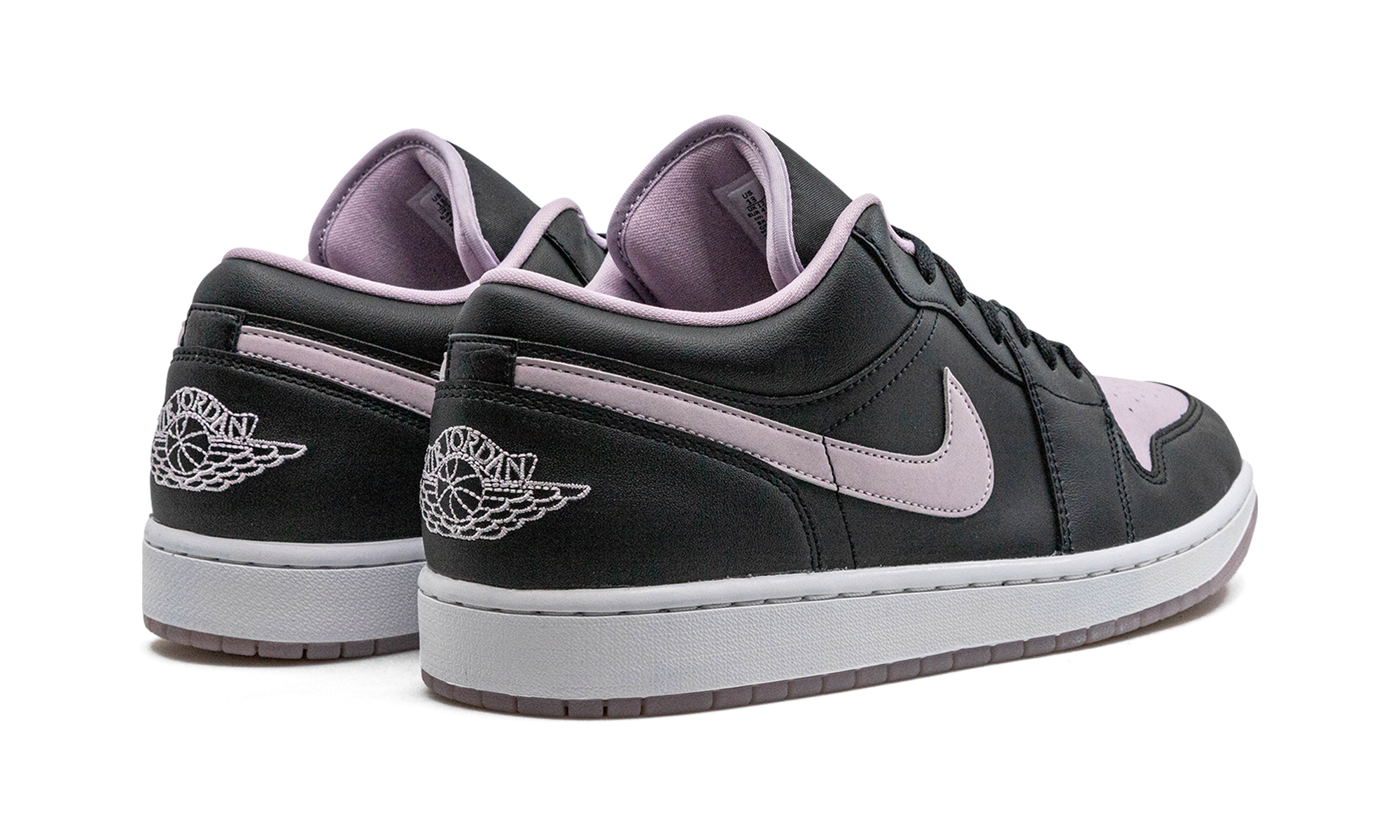 jordan 1 low se black iced lilac+DV1309-051+diagnol right behind view
