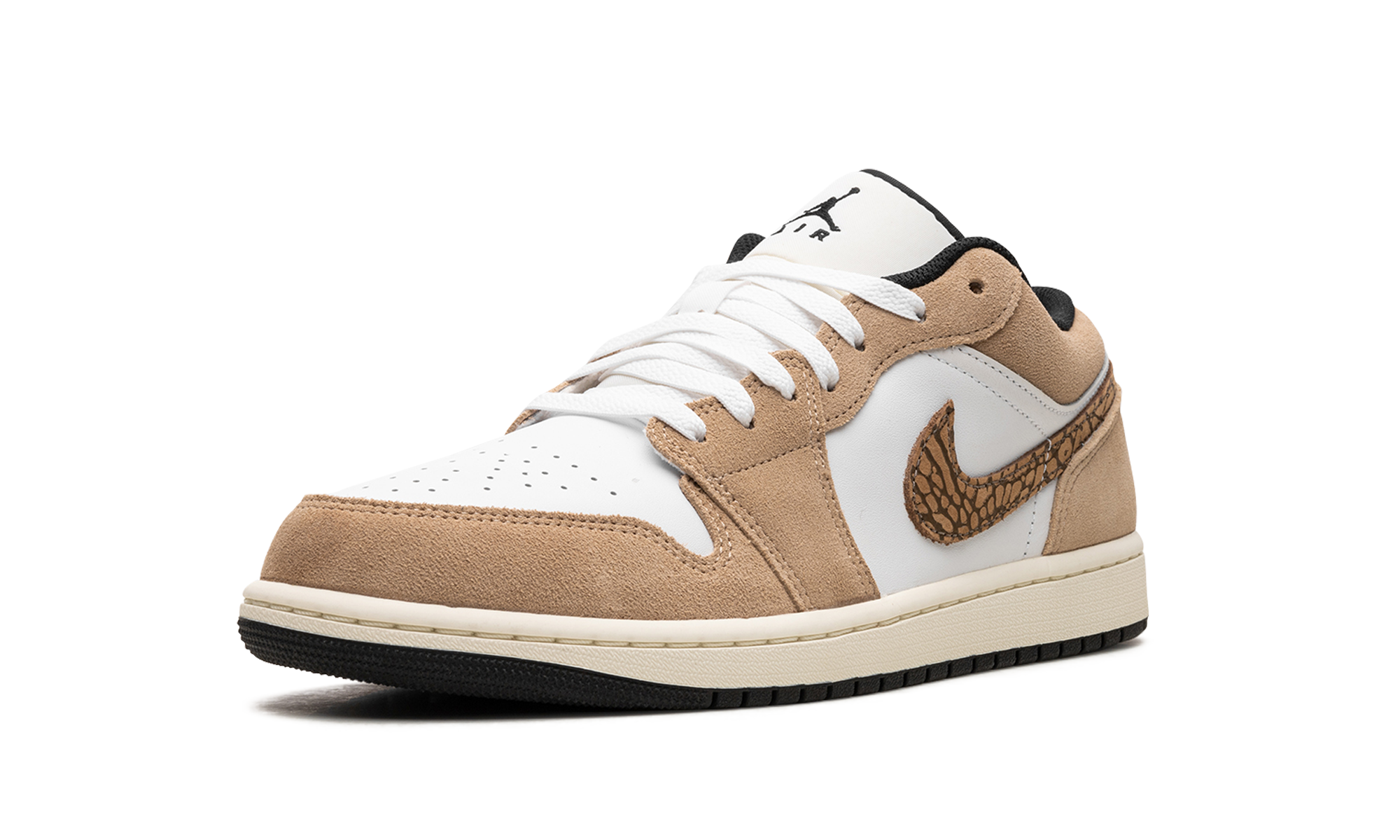 jordan 1 low se brown elephant+DZ4130-201+left diagnol single view