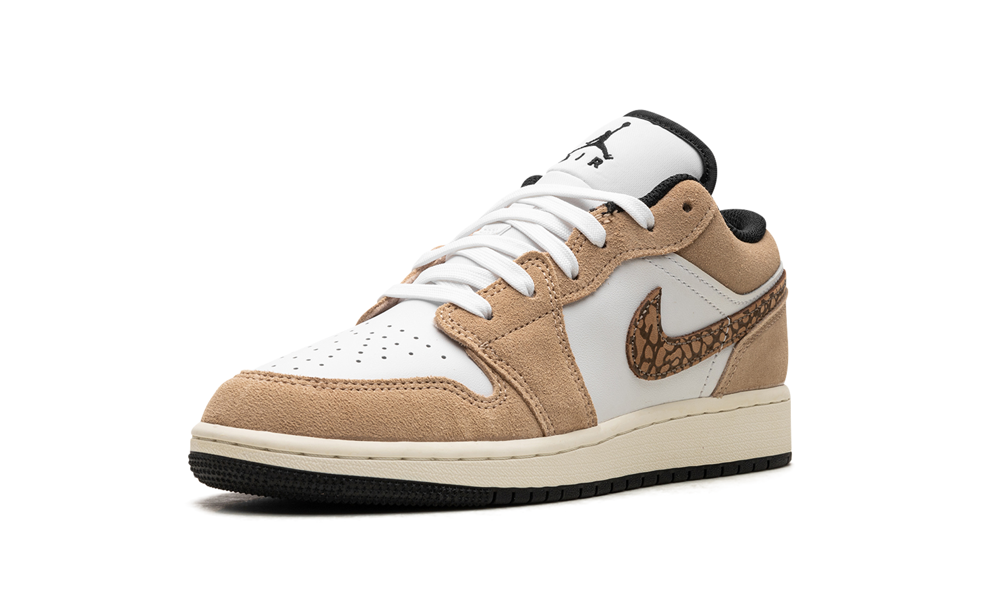 jordan 1 low se brown elephant gs+DZ5368-201+left diagnol single view