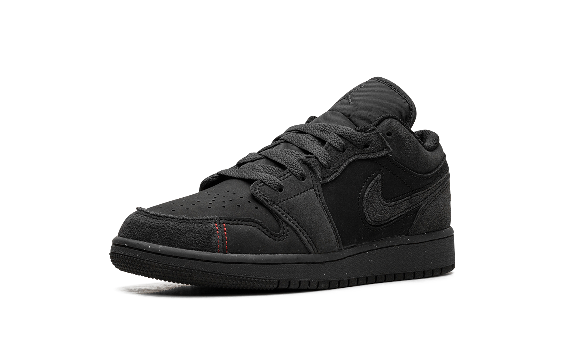 jordan 1 low se craft dark smoke red gs+FQ7757-001+left diagnol single view