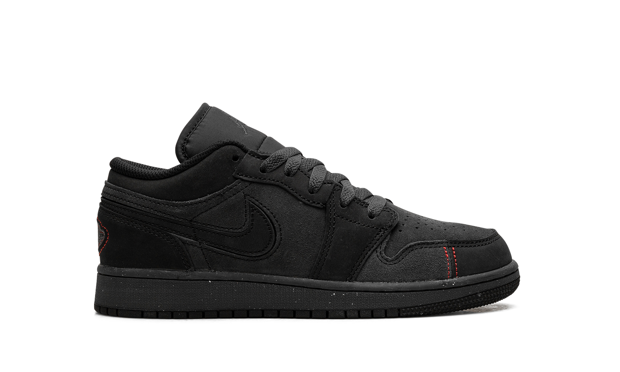 jordan 1 low se craft dark smoke red gs+FQ7757-001+right view