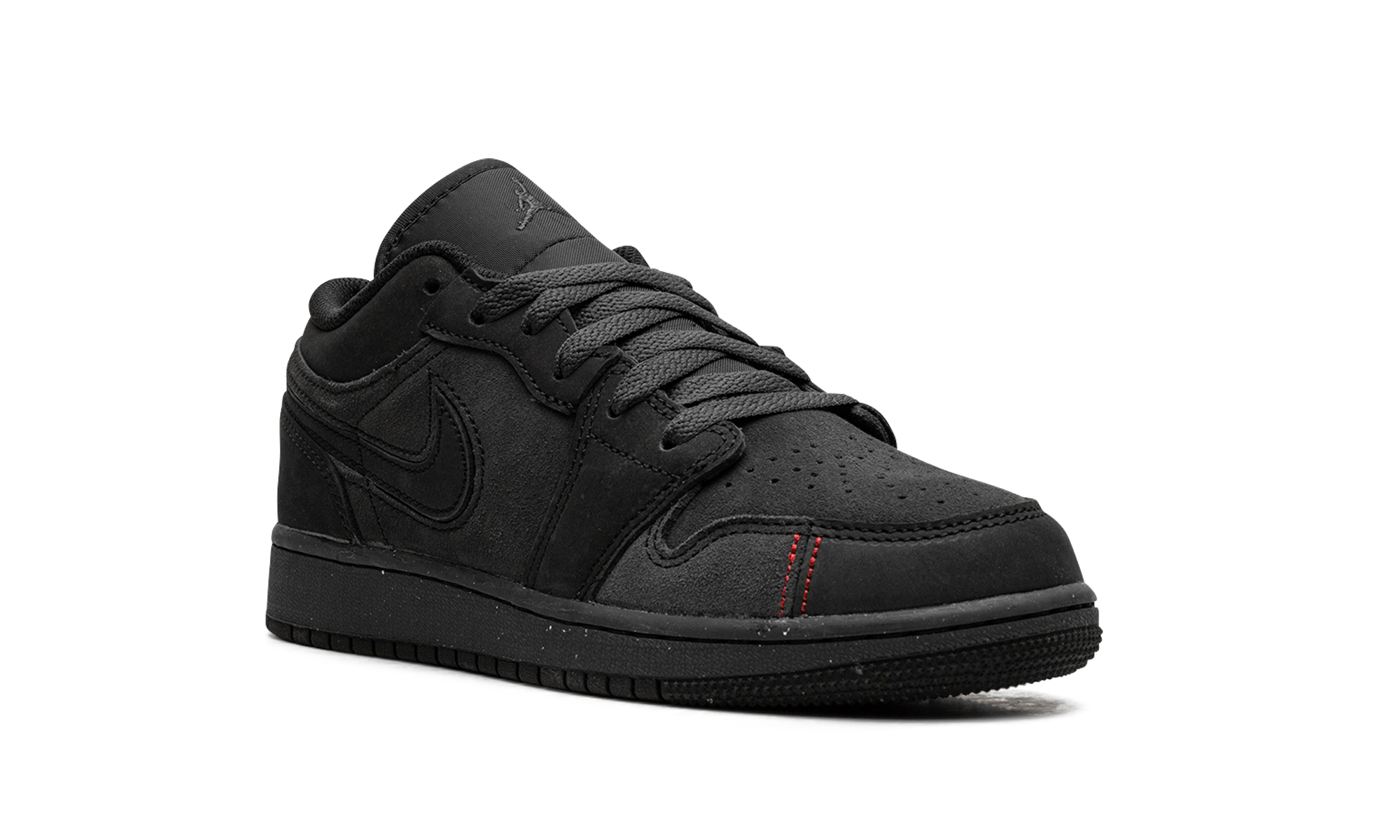 jordan 1 low se craft dark smoke red gs+FQ7757-001+diagnol right view