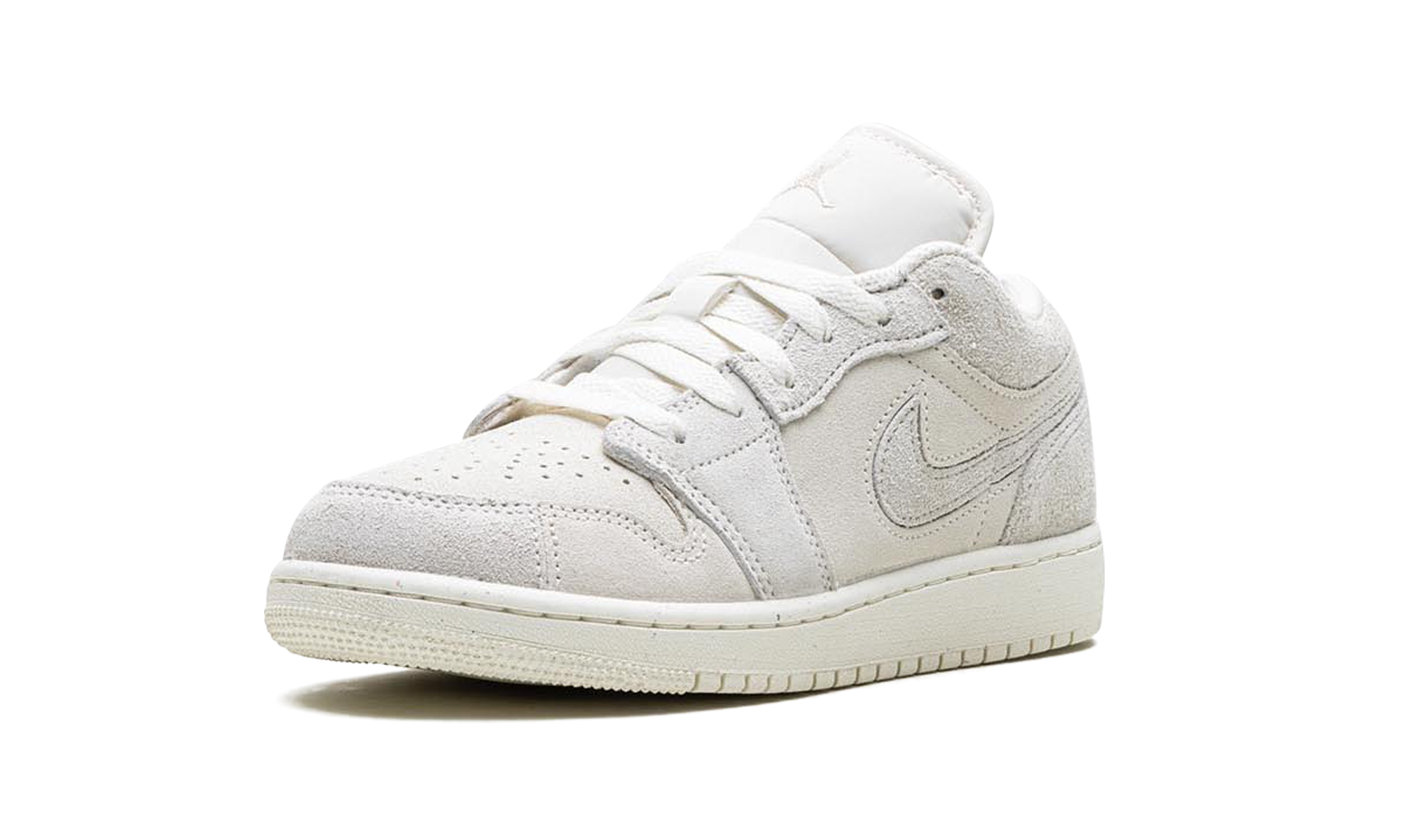 jordan 1 low se craft pale ivory gs+FN7431-100+left diagnol single view