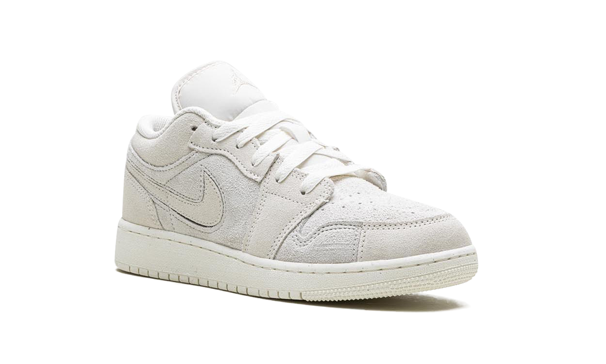 jordan 1 low se craft pale ivory gs+FN7431-100+diagnol right view