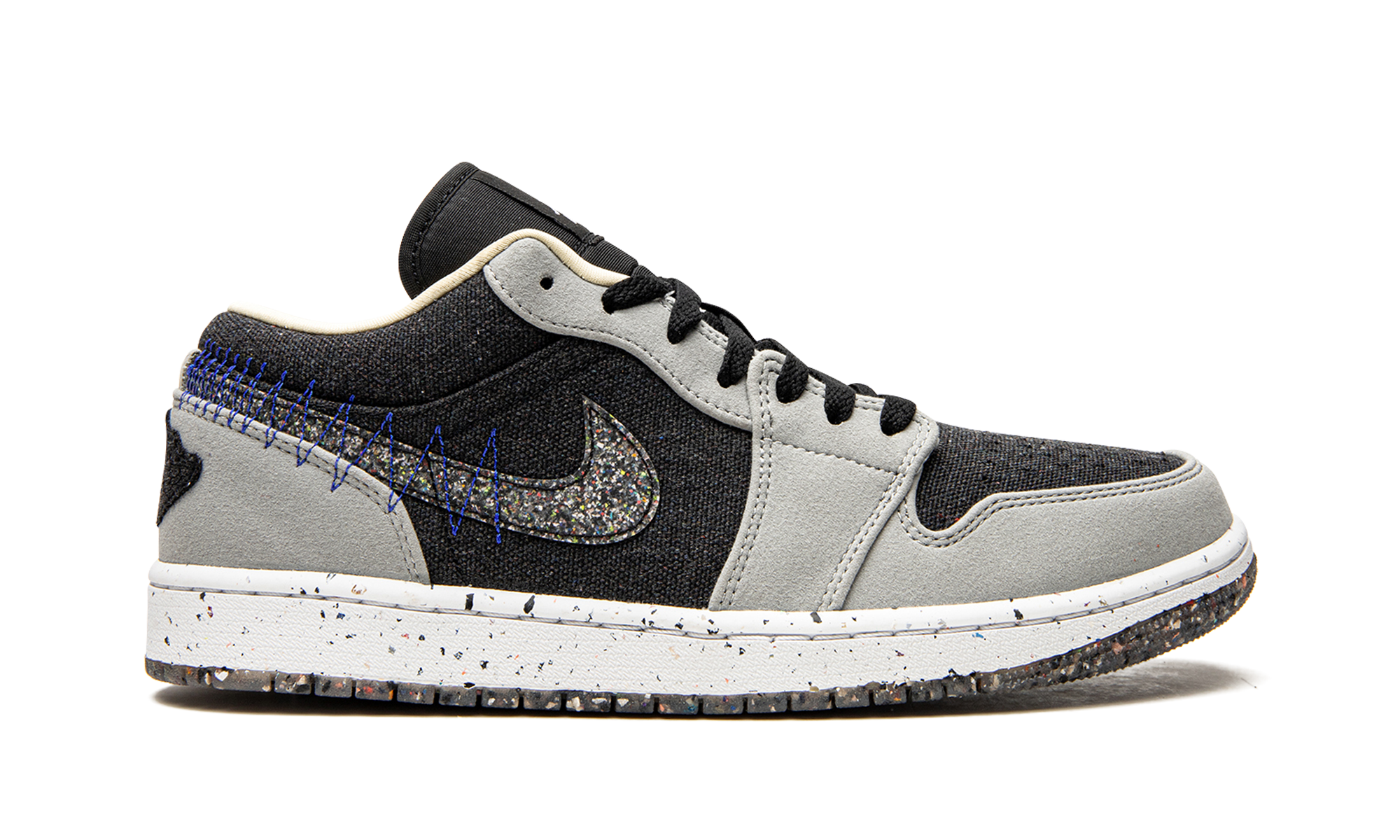 jordan 1 low se crater black grey+DM4657-001+right view